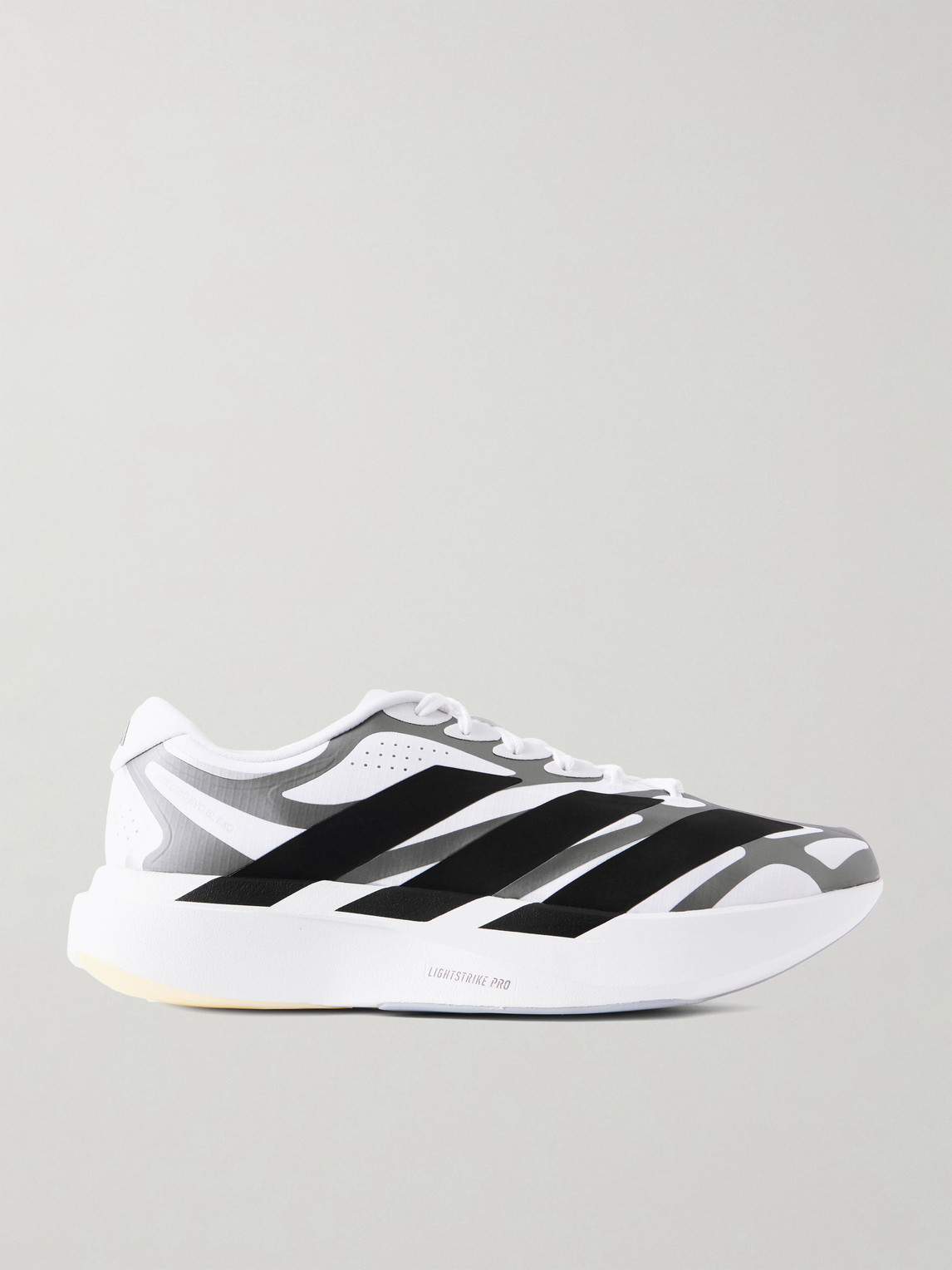 Adidas Running Adizero Evo Sl Exo Striped Mesh Running Sneakers In Multi