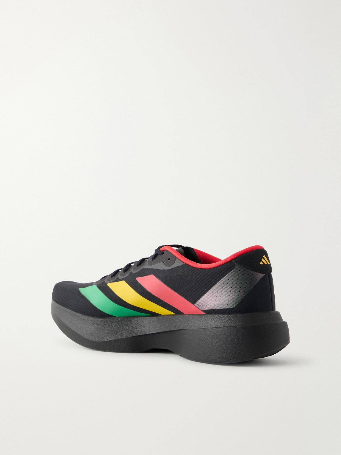  Adidas Running - Jamaica Football Federation Adizero Evo Sl Striped Mesh Running Sneakers - Men - Black - Uk 12 
