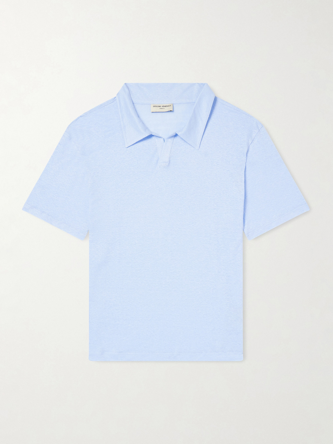 OFFICINE GÉNÉRALE Simon Linen Polo Shirt - Men