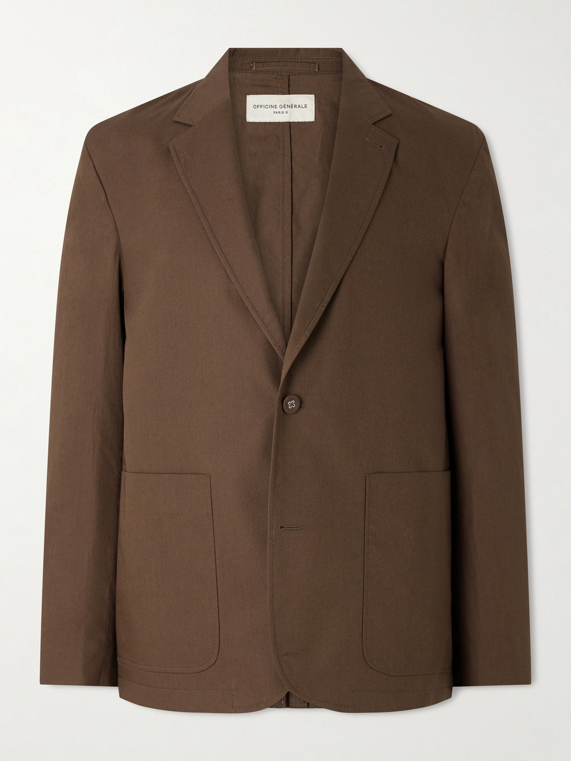 OFFICINE GÉNÉRALE Cyril Unstructured Organic Cotton Blazer IT 44