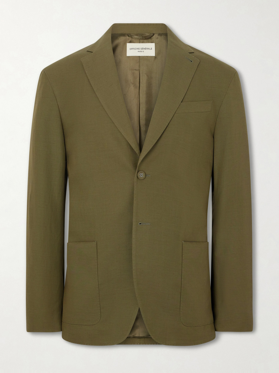 OFFICINE GÉNÉRALE Michel Lyocell, Linen and Cotton-Blend Jacket IT 54