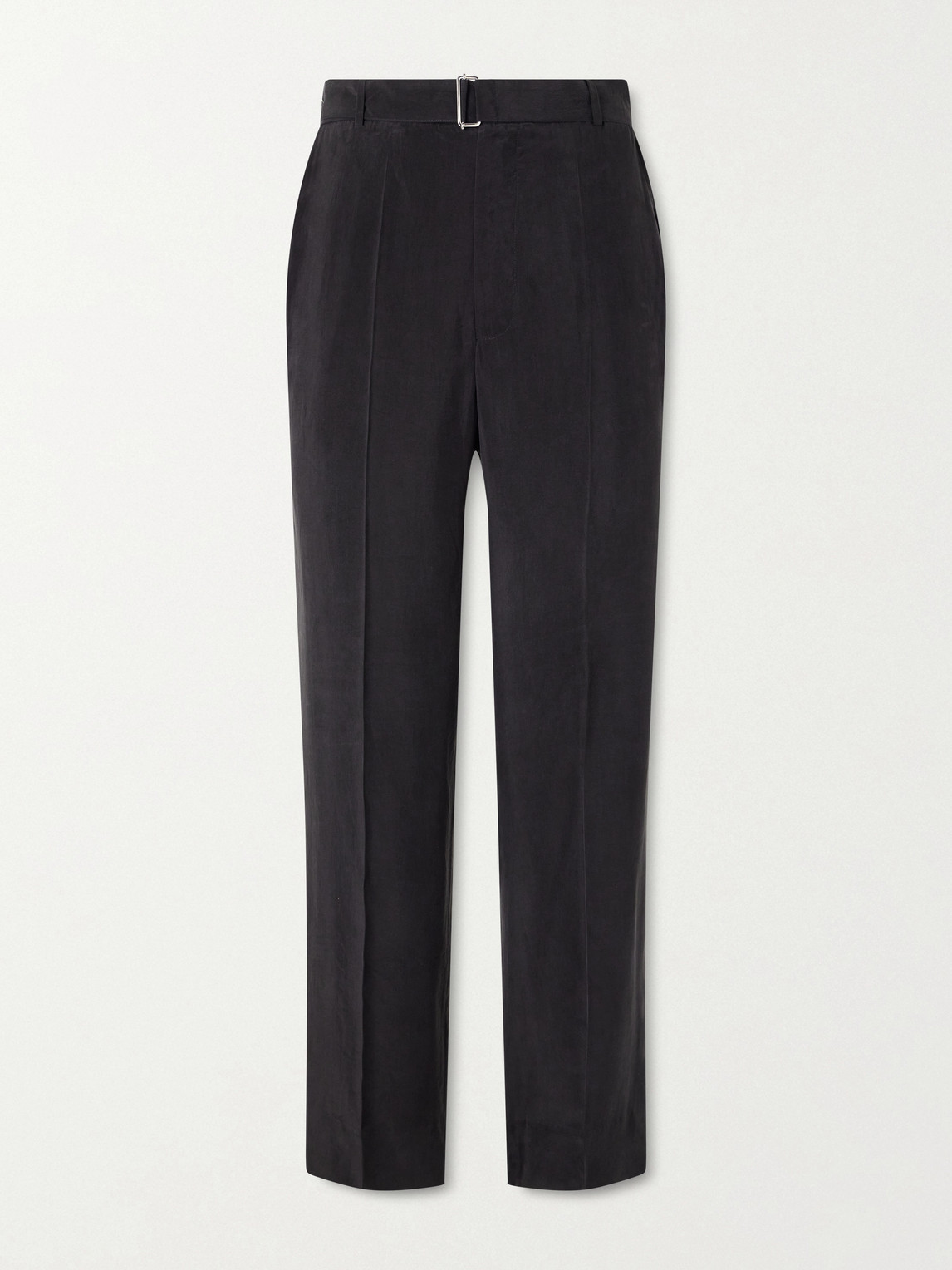 OFFICINE GÉNÉRALE Nash Wide-Leg Belted Pleated Canvas Trousers IT 54