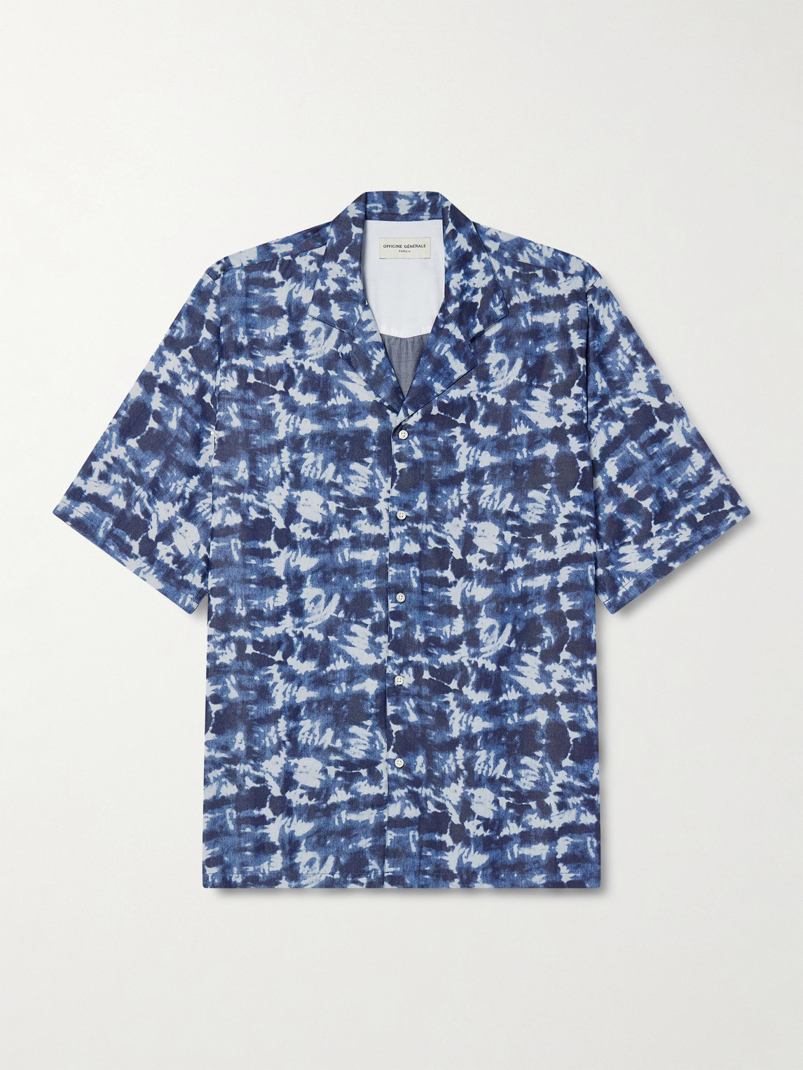 OFFICINE GÉNÉRALE Eren Camp-Collar Tie-Dyed Lyocell Shirt - Men