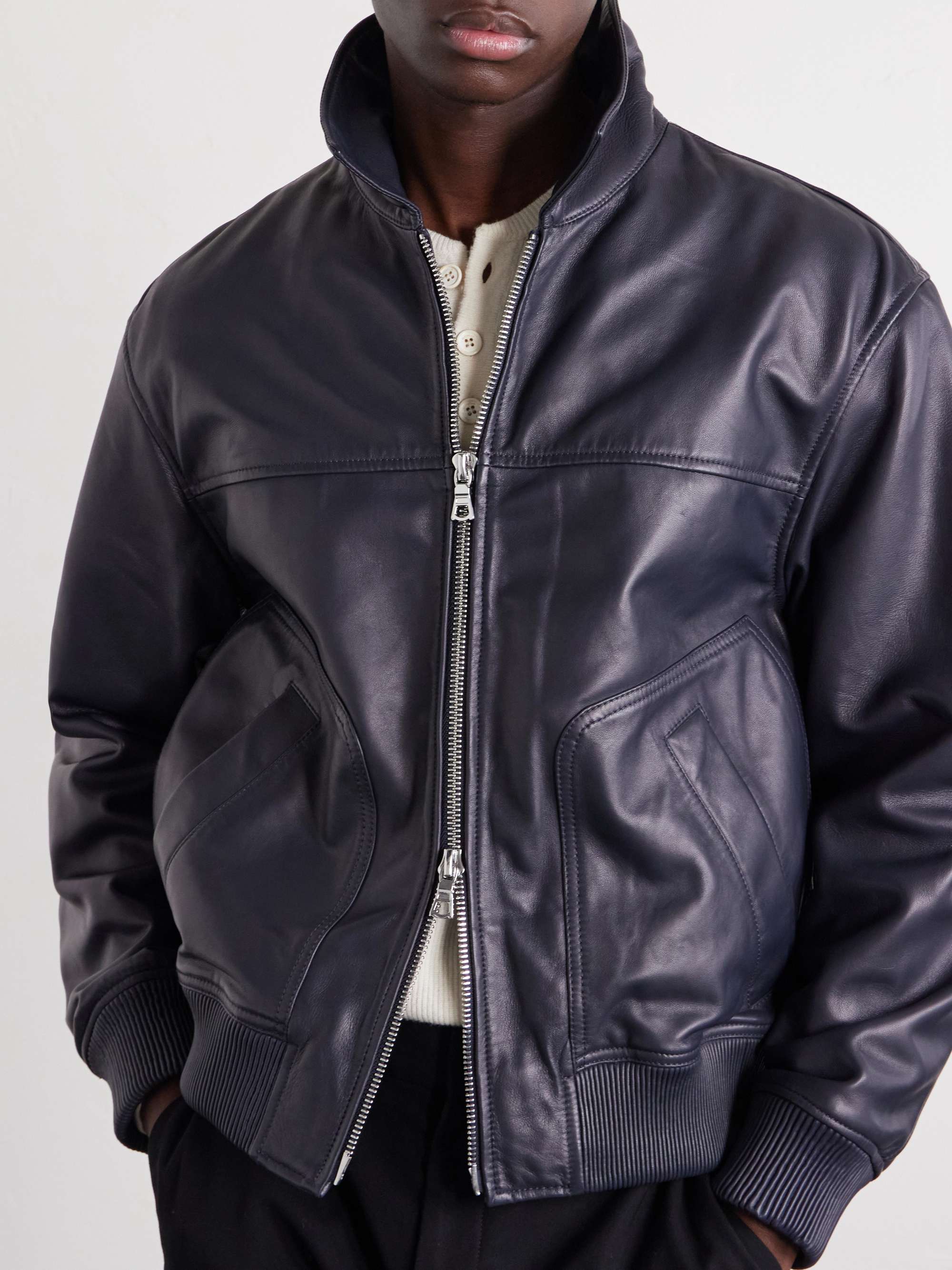 ジャケット・アウター Jan & Carlos Multi Pocket Leather Jacket OFFICINE GÉNÉRALE Cassio Leather Jacket for Men | MR PORTER
