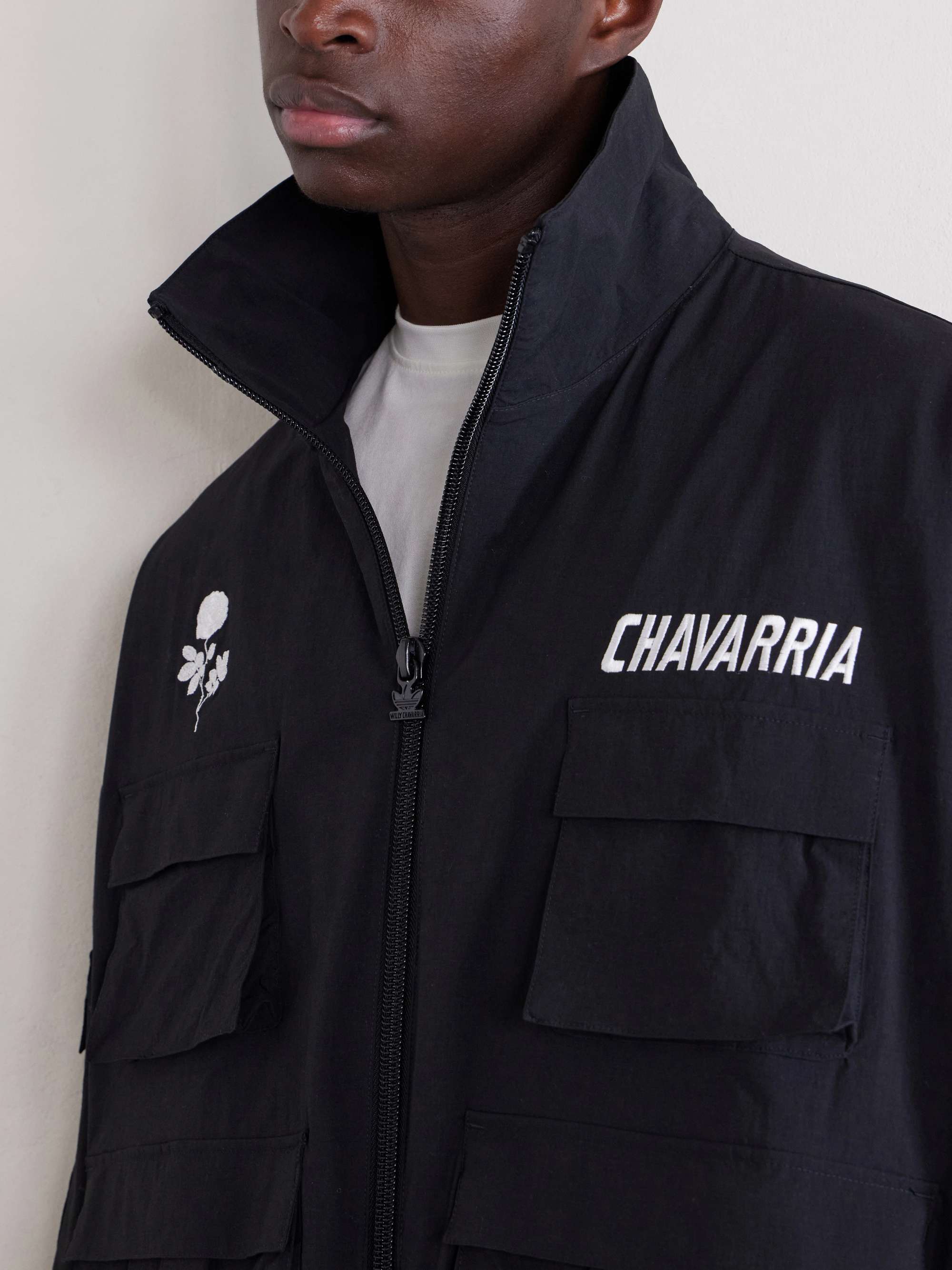 ADIDAS ORIGINALS + Willy Chavarria Logo-Embroidered Ripstop Cargo