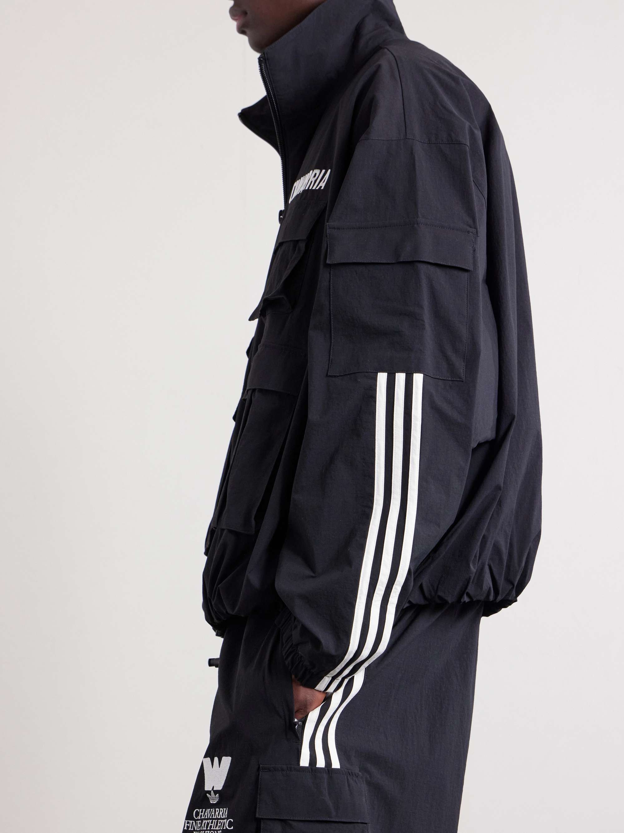 ADIDAS ORIGINALS + Willy Chavarria Logo-Embroidered Ripstop Cargo