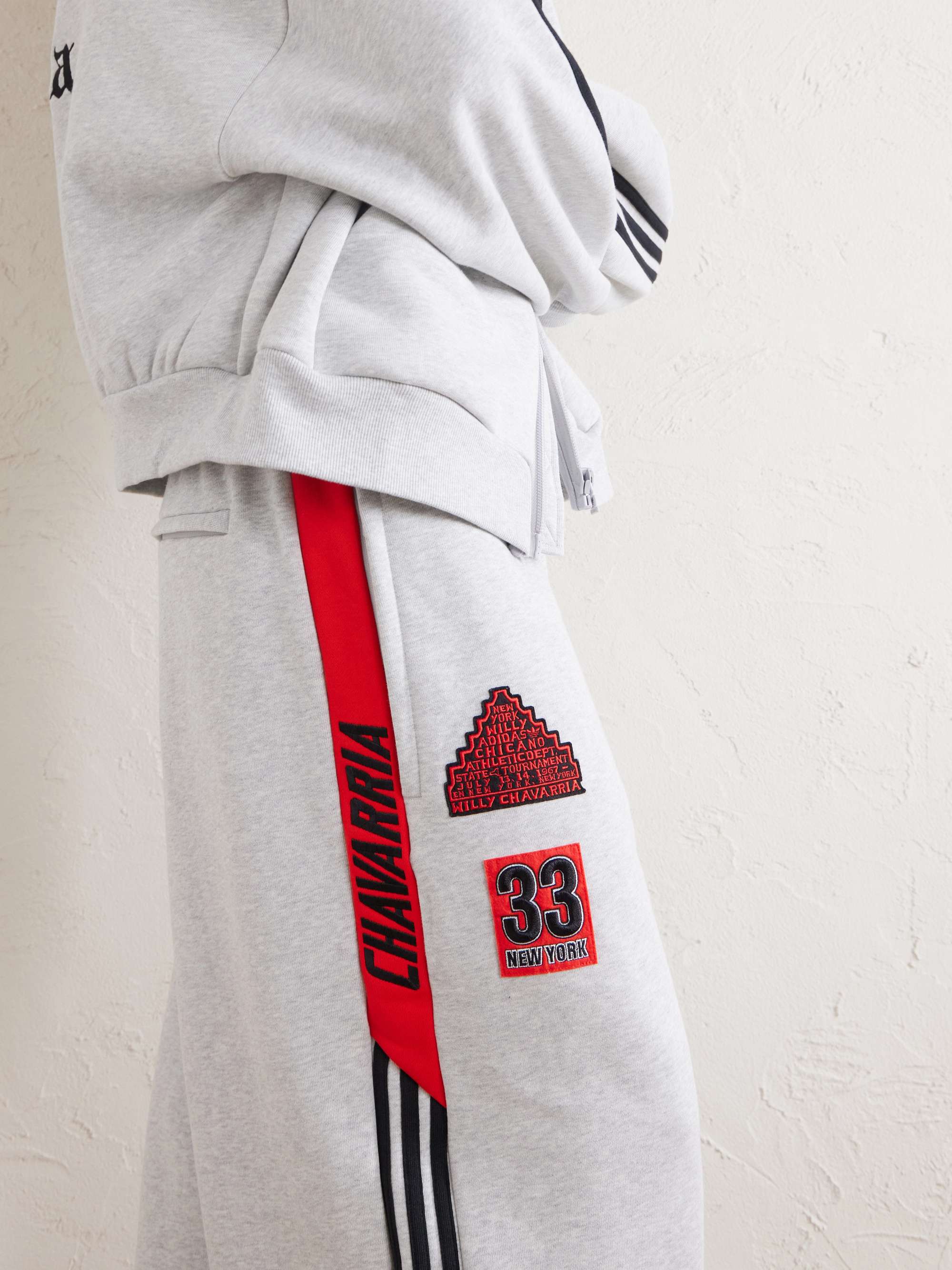 ADIDAS ORIGINALS + Willy Chavarria Tapered Appliquéd Stretch