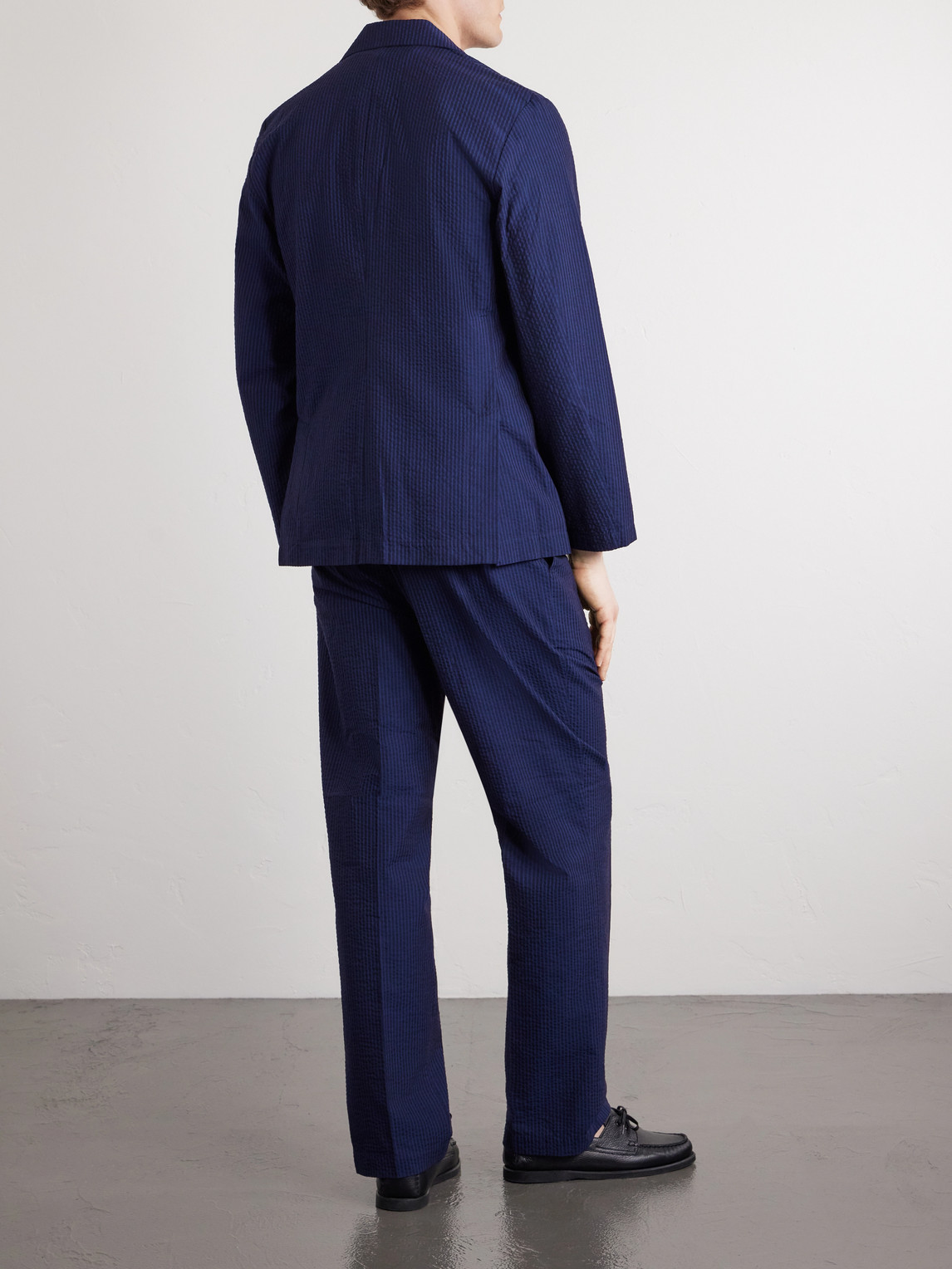 Atlantico Organic Cotton-Seersucker Suit Jacket