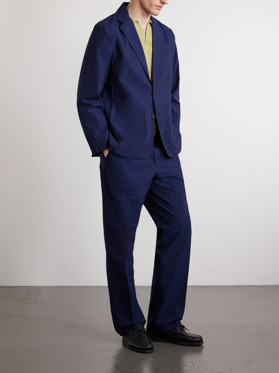 Atlantico Organic Cotton-Seersucker Suit Jacket