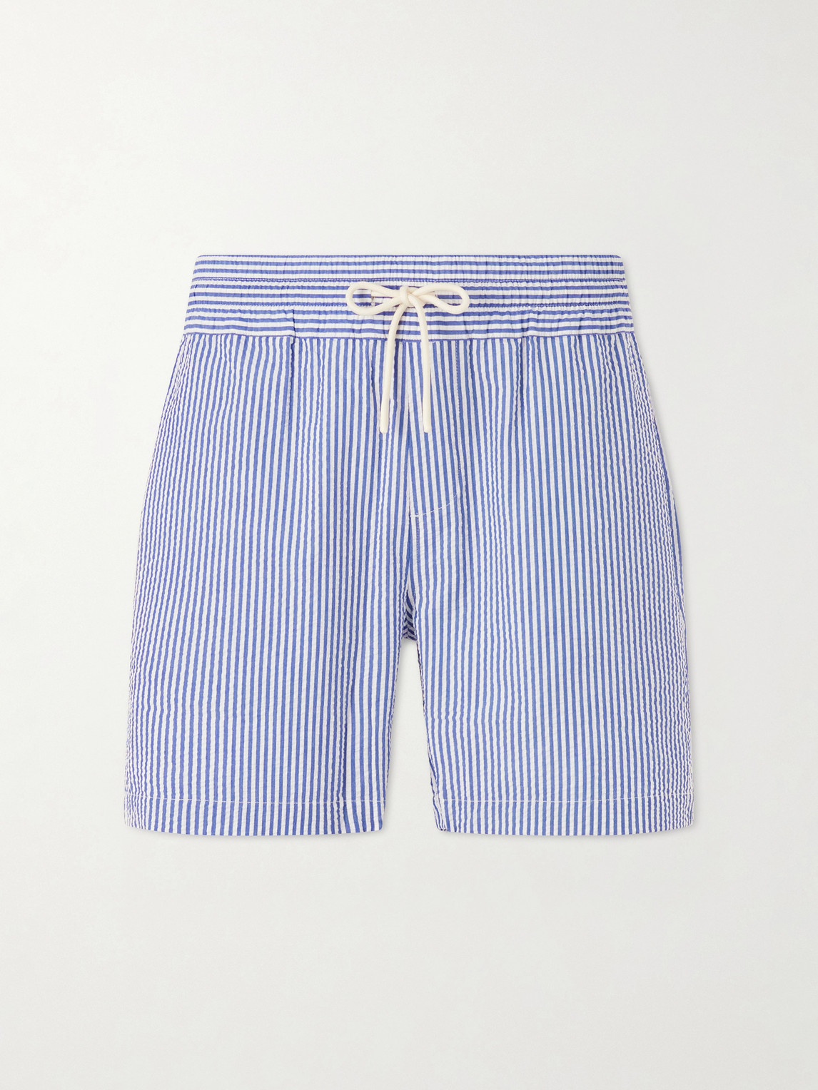 Portuguese Flannel Atlantico traight-Leg triped Cotton-eersucker horts - Men