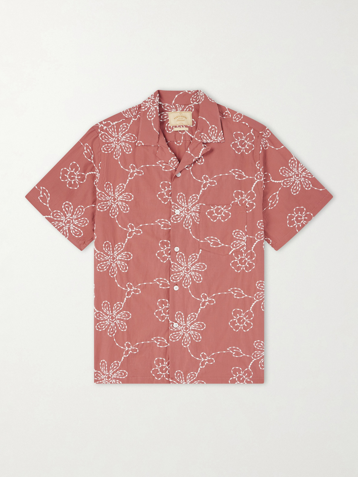 Portuguese Flannel Compota Embroidered Cotton-Blend Shirt - Men