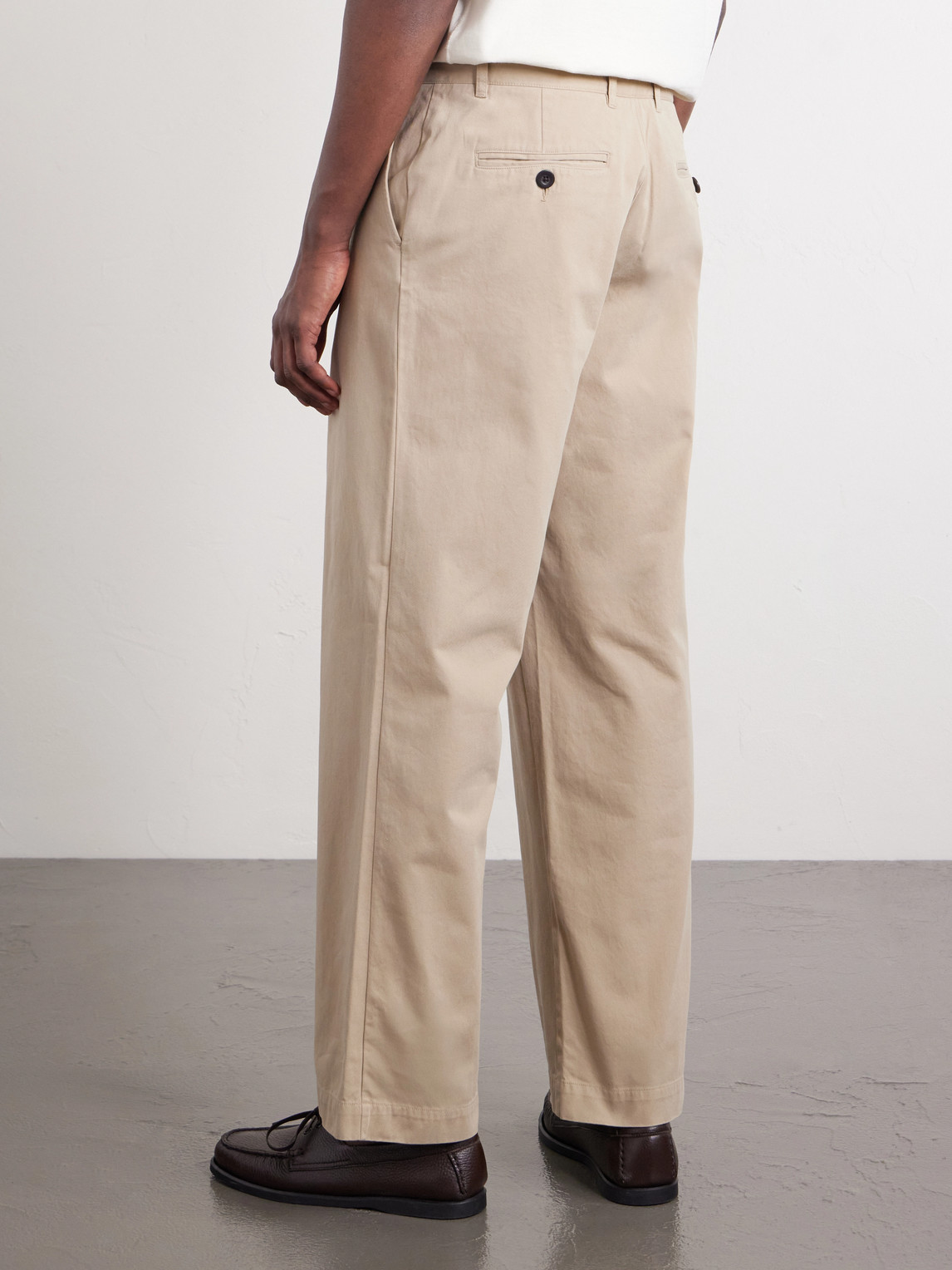 Labura Straight-Leg Organic Cotton-Twill Trousers