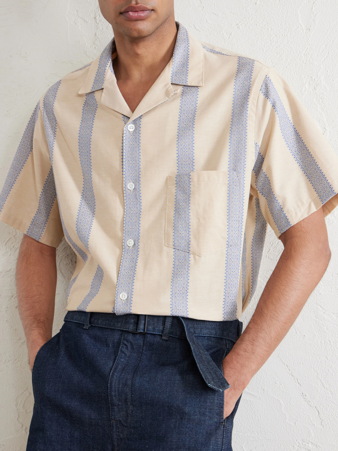 Lousada Camp-Collar Striped