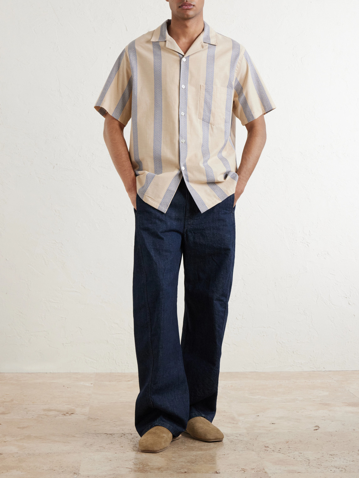 Lousada Camp-Collar Striped