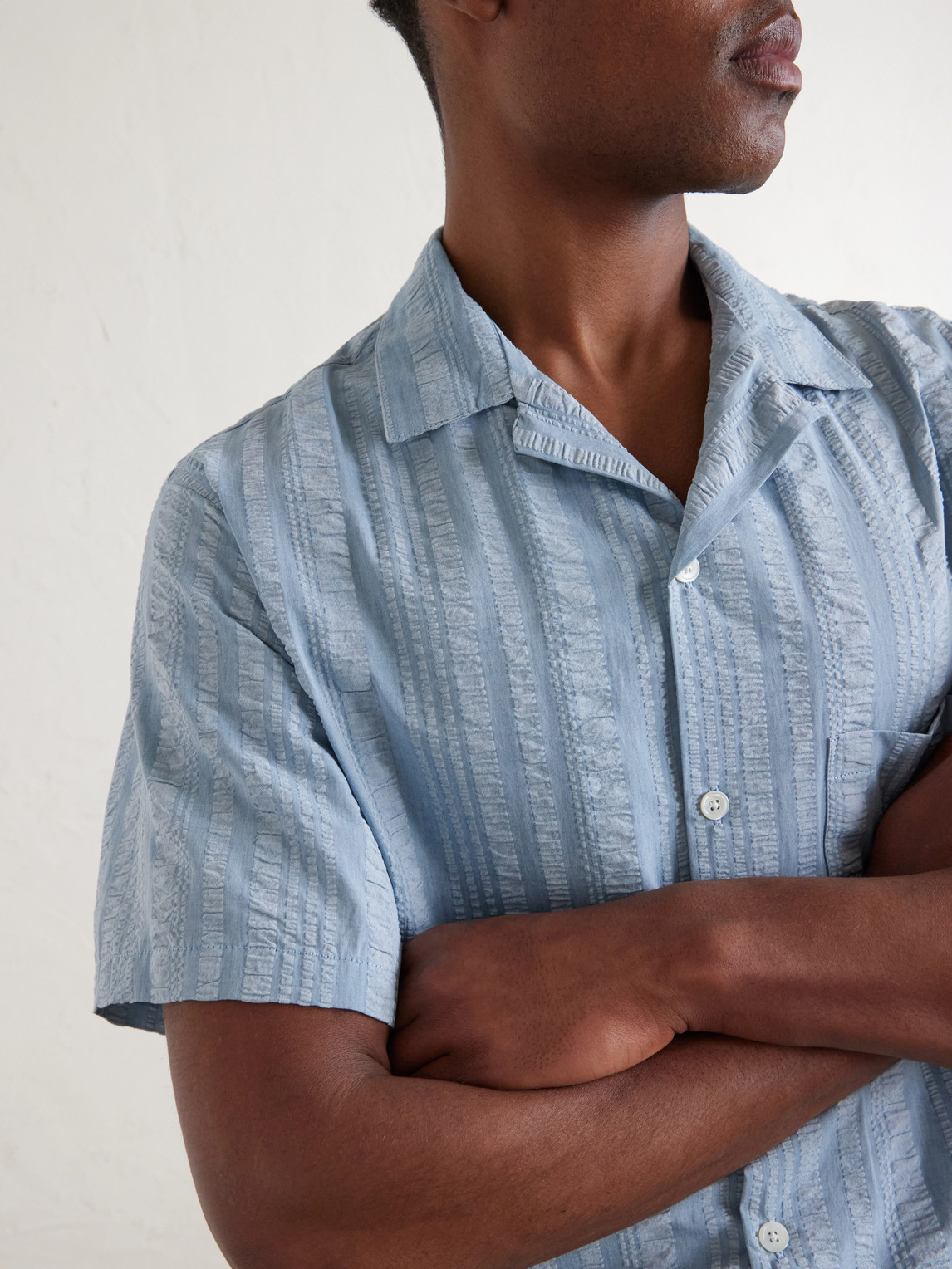 Prana Camp-Collar Striped