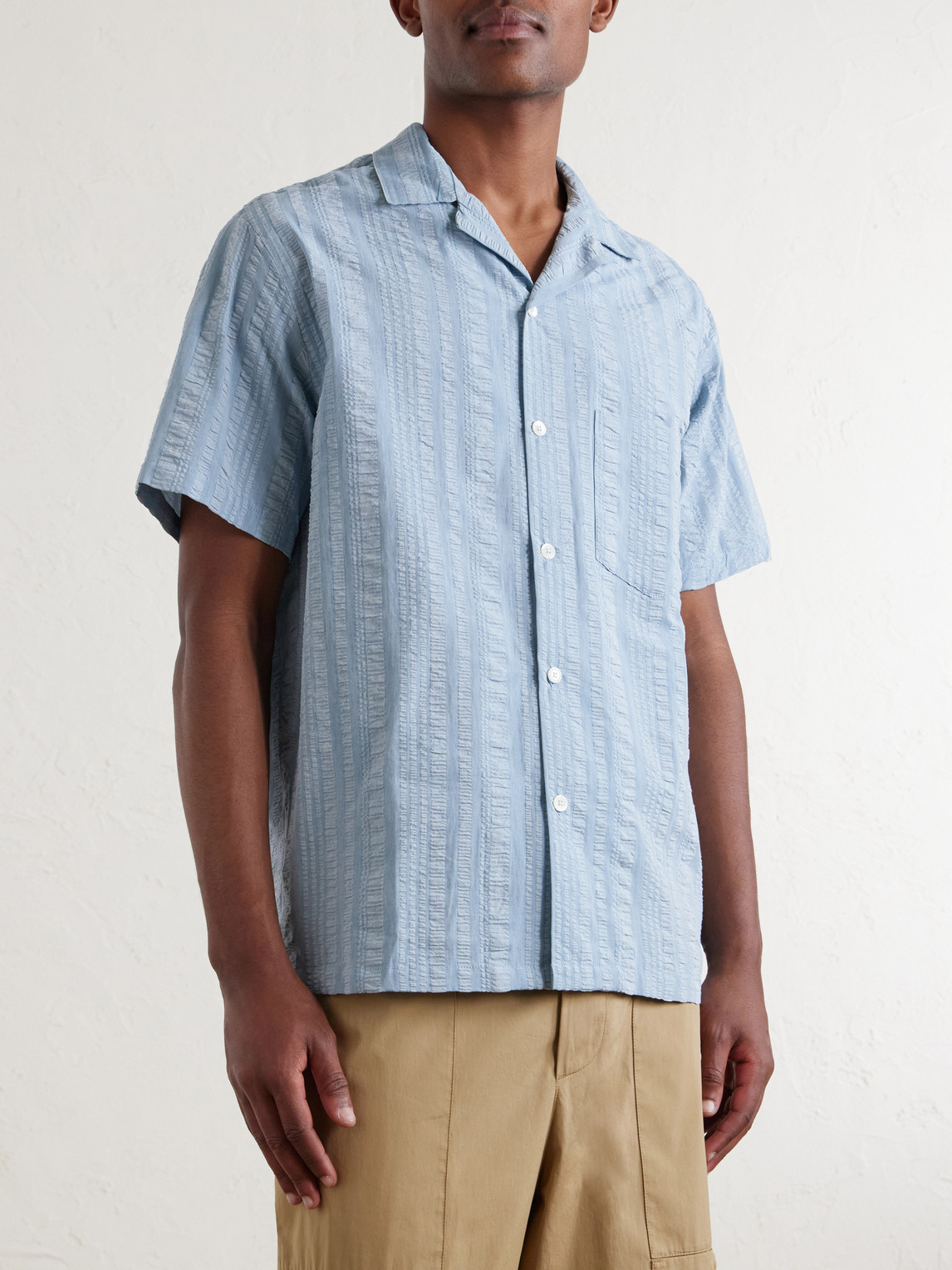 Prana Camp-Collar Striped