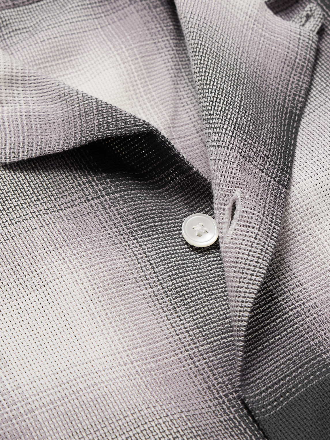 Smogy Convertible-Collar Checked Cotton Shirt