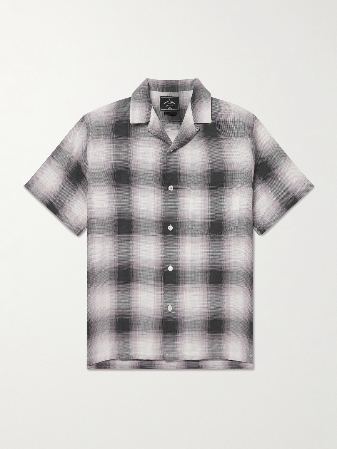 Portuguese Flannel Smogy Convertible-Collar Checked Cotton Shirt - Men