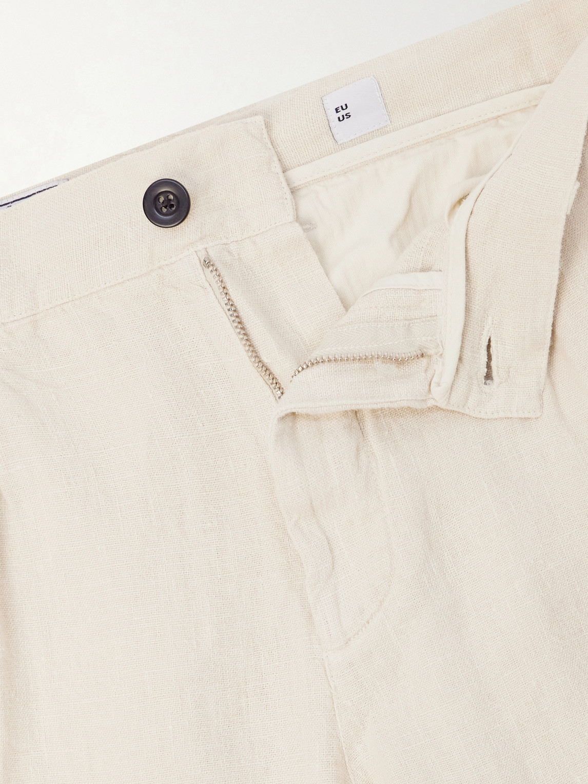 Straight-Leg Linen Trousers