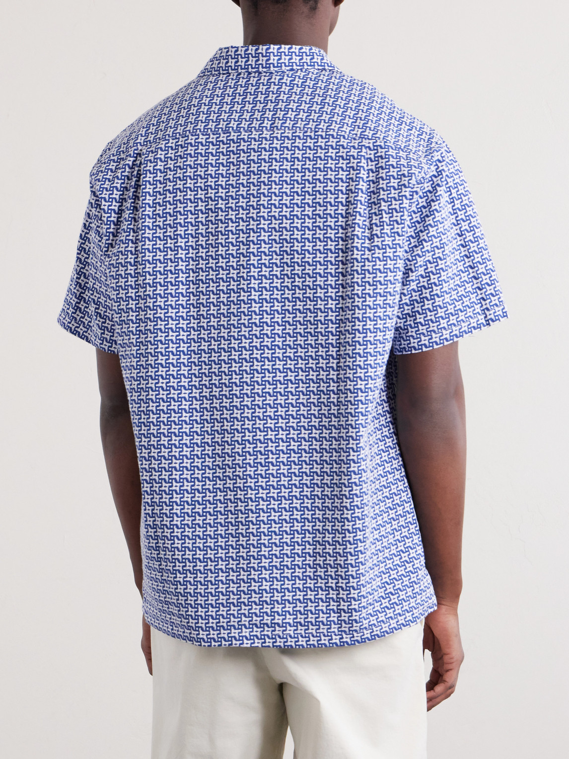 Soul Convertible-Collar Printed Cotton Shirt