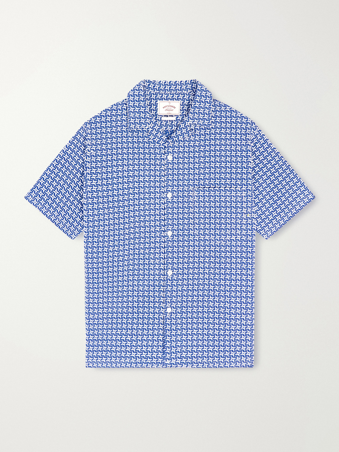 Portuguese Flannel oul Convertible-Collar Printed Cotton hirt - Men