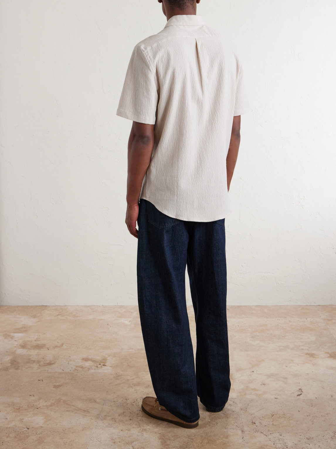 Theme Textured Cotton-Blend Shirt