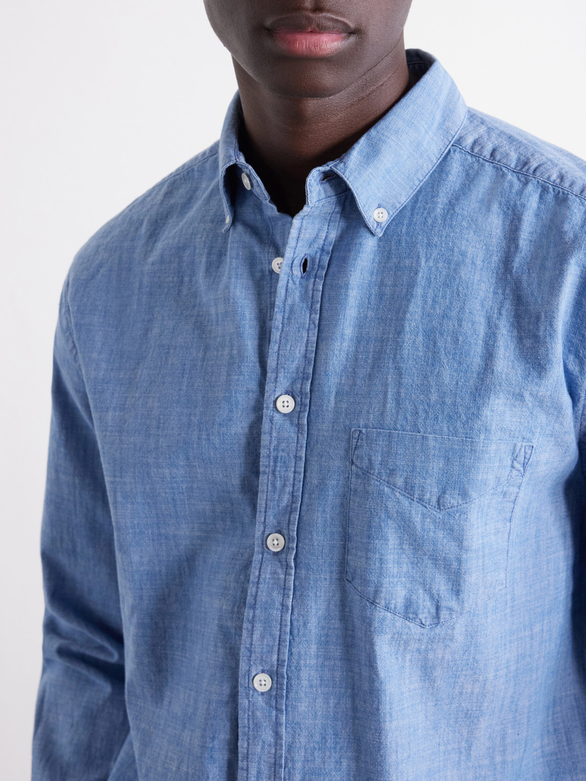 Cotton-Chambray Shirt