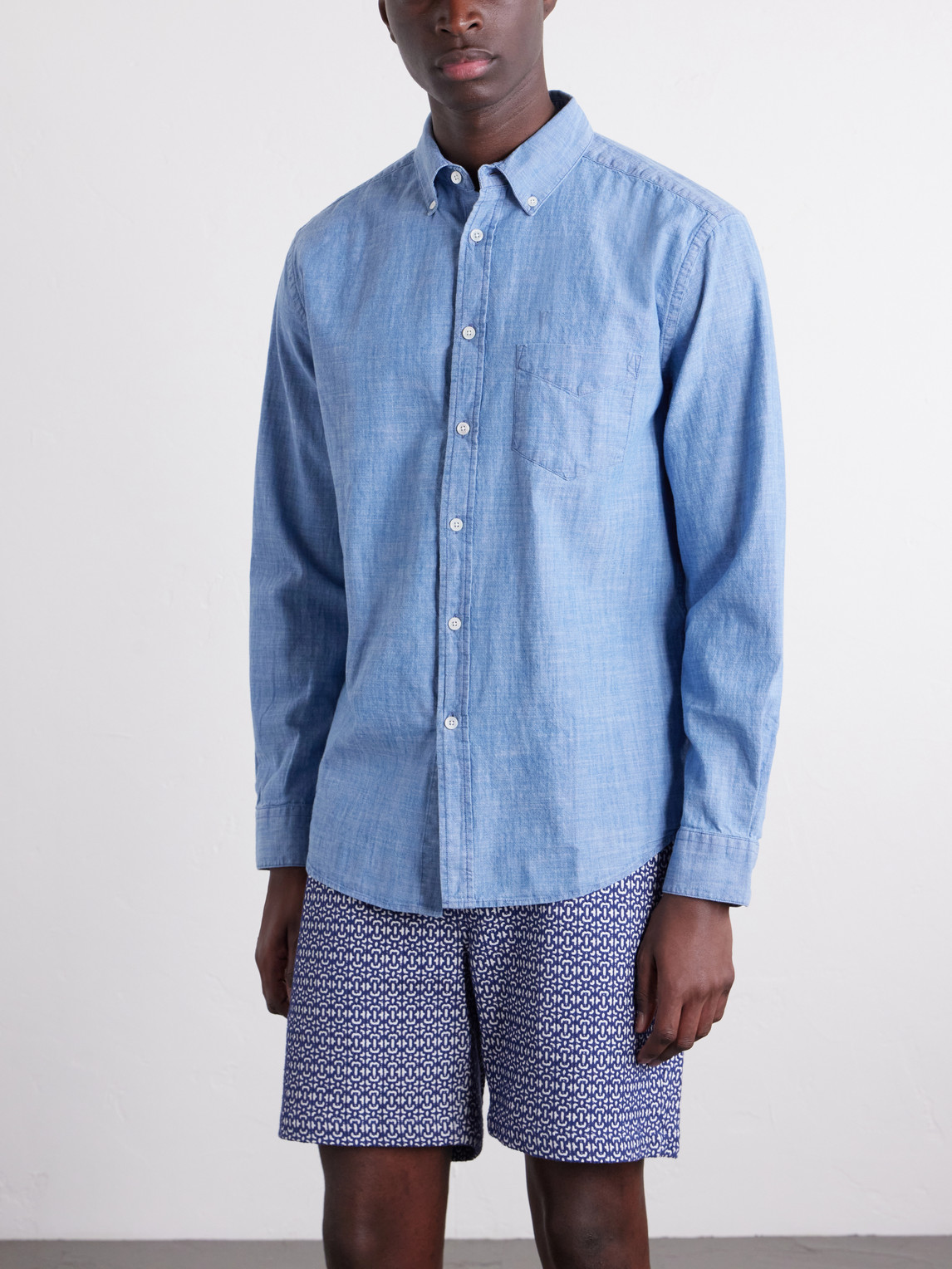 Cotton-Chambray Shirt