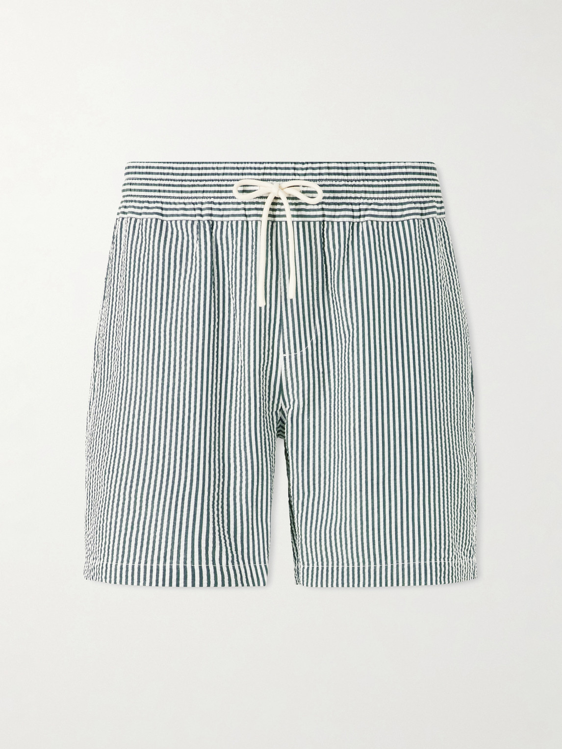 Portuguese Flannel Atlantico Straight-eg Striped Cotton-Seersucker Shorts - Men