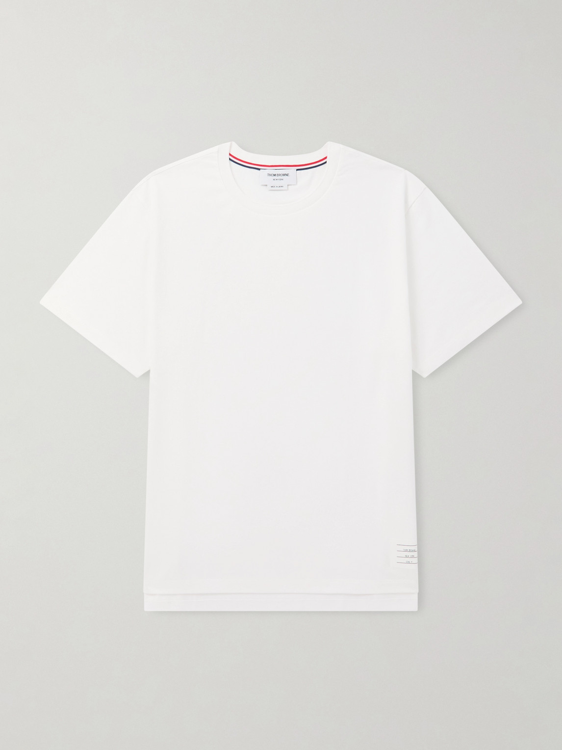 Thom Browne Logo-Appliquéd Cotton-Jersey T-Shirt - Men