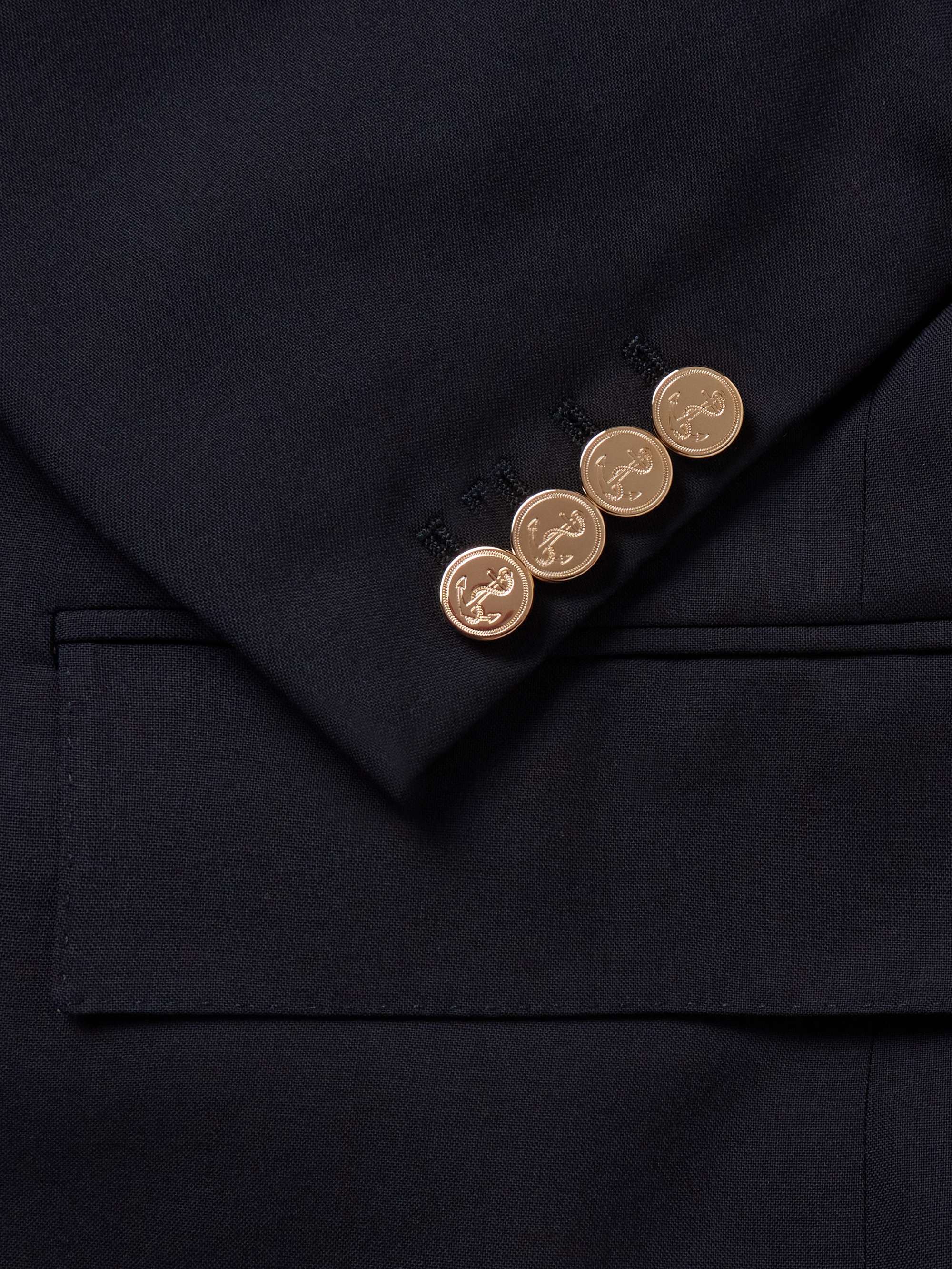 THOM BROWNE Grey schmal geschnittenes Sakko aus Wolle mit Streifen