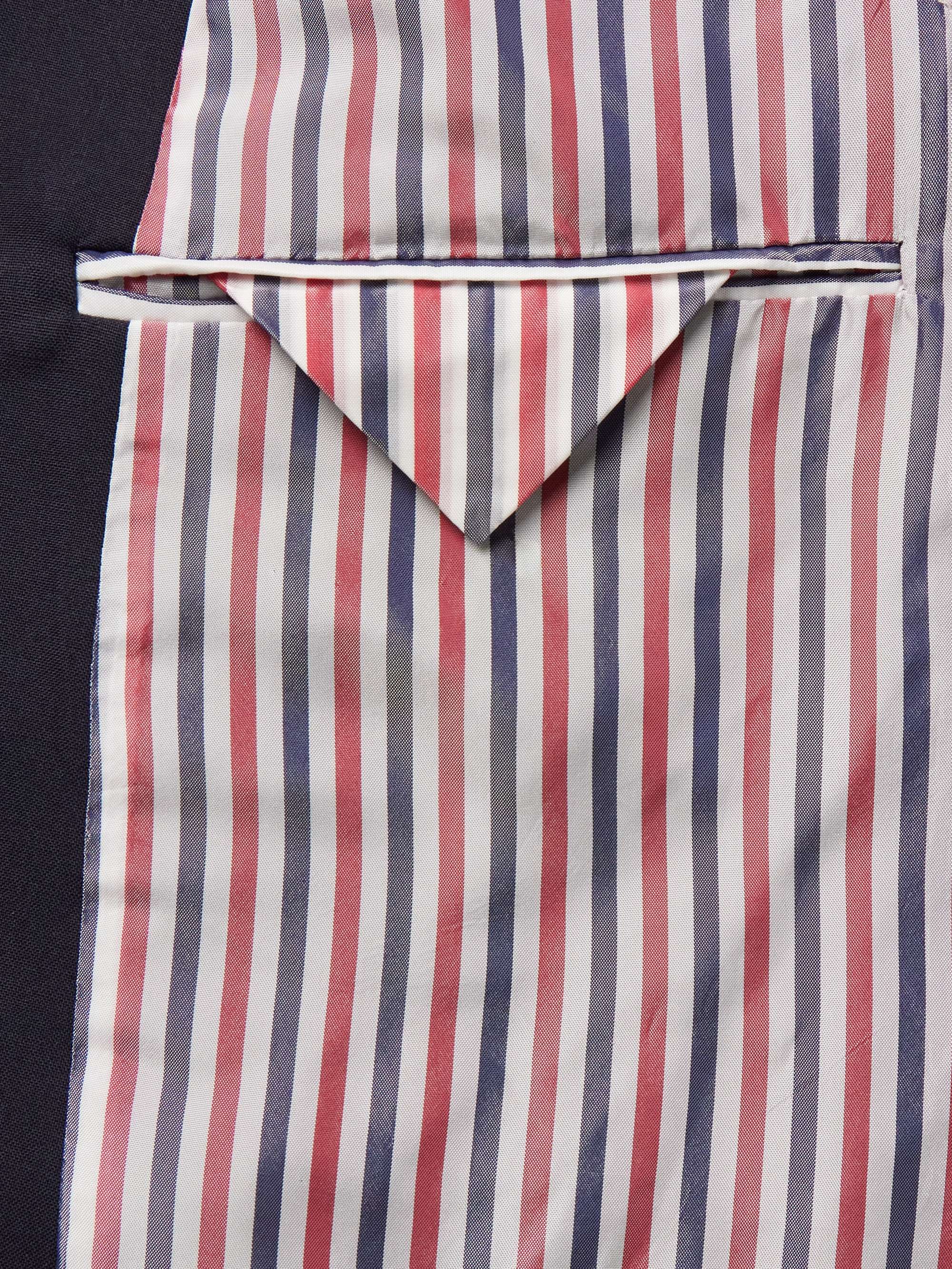 THOM BROWNE Grey schmal geschnittenes Sakko aus Wolle mit Streifen