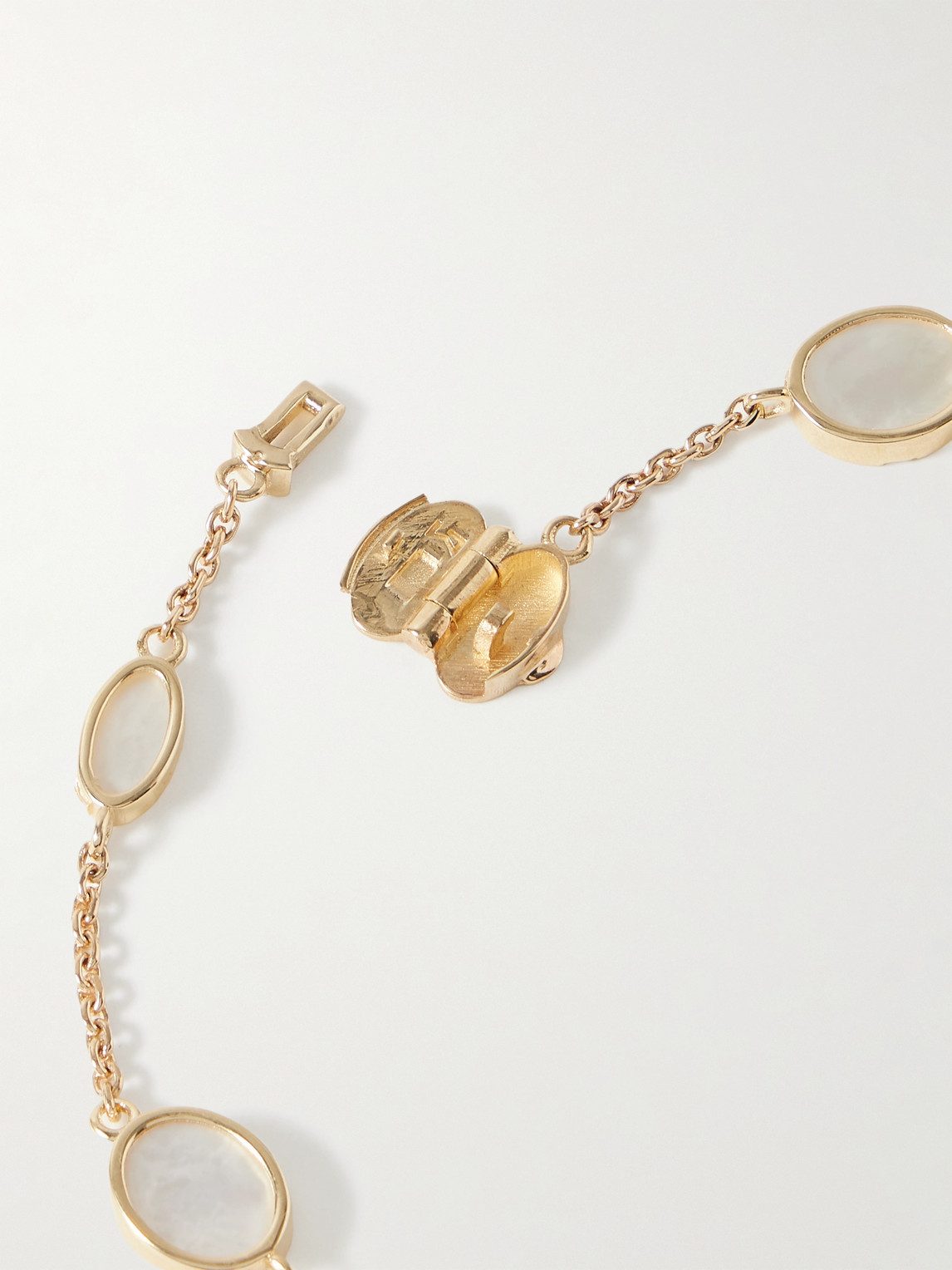 Luis Morais 14-karat Gold Mother-of-pearl Bracelet In Multi