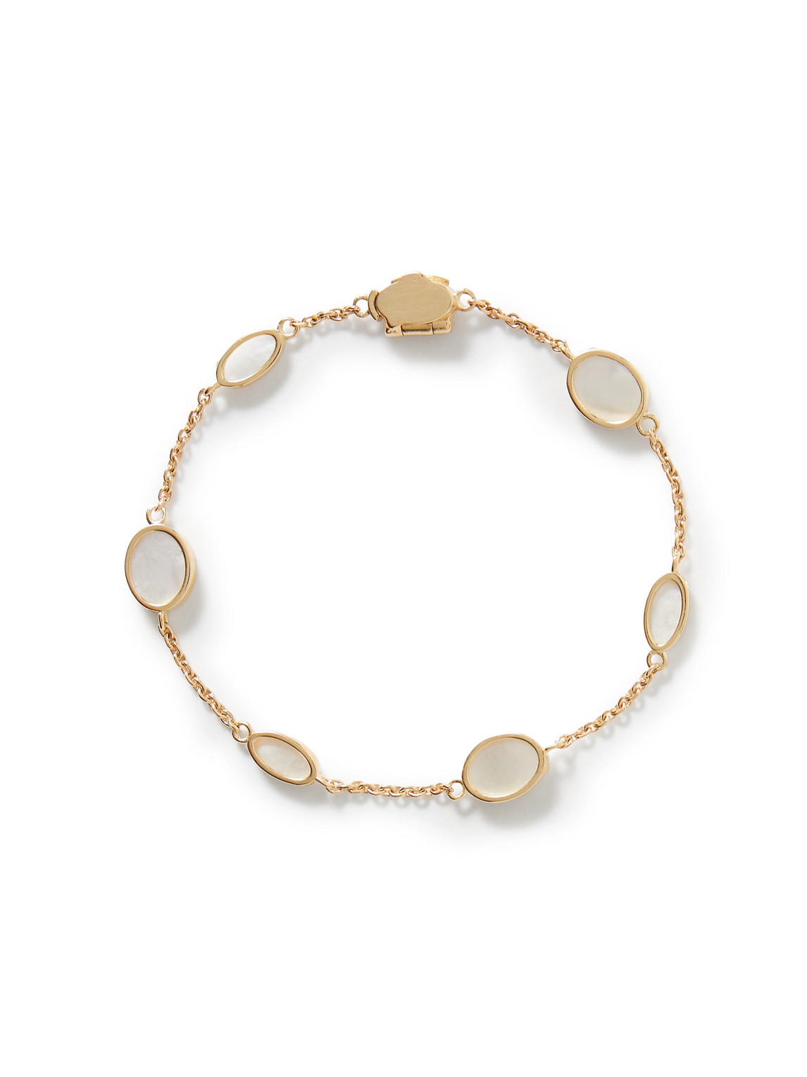 Luis Morais 14-karat Gold Mother-of-pearl Bracelet In Multi