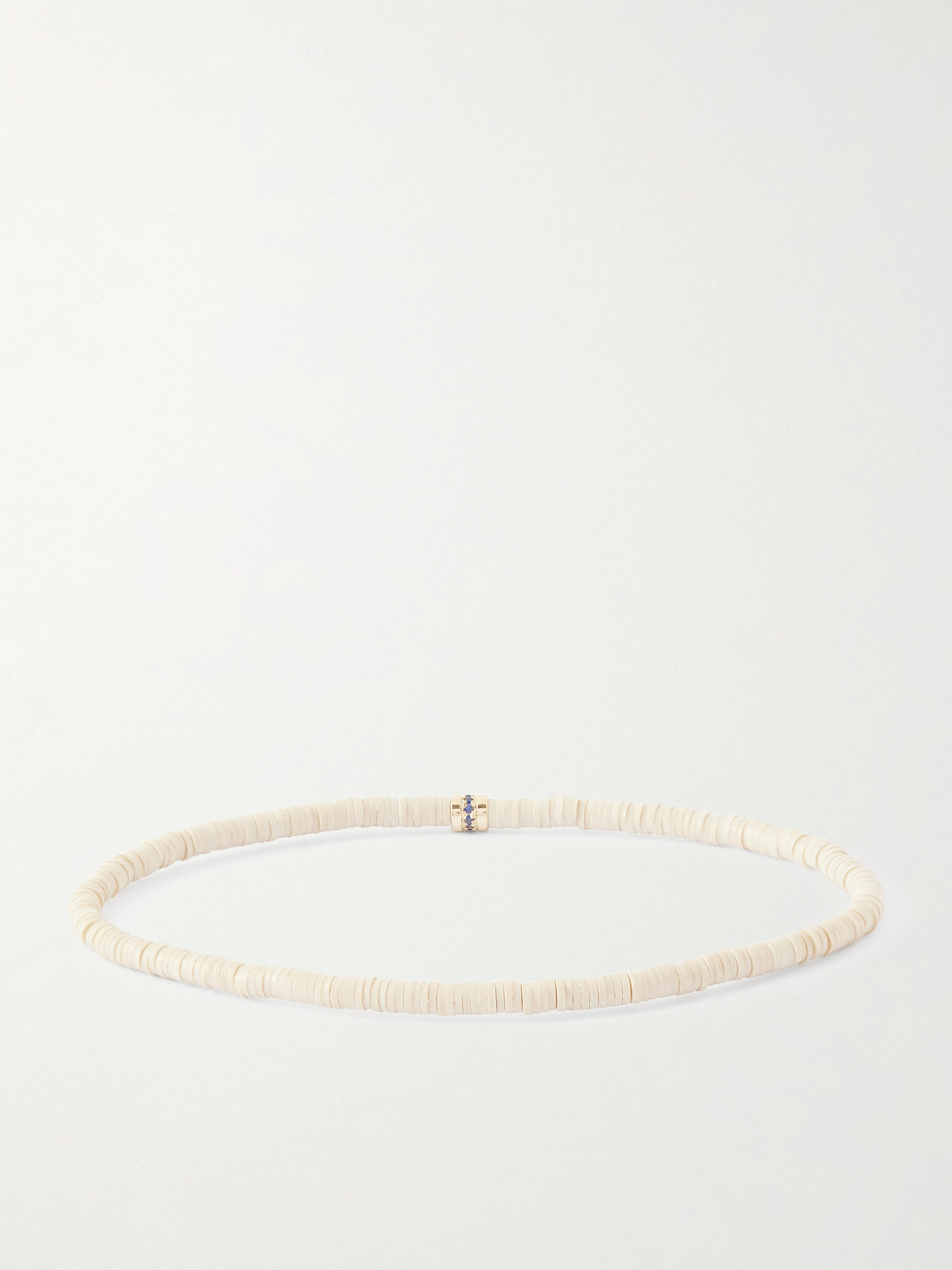 Luis Morais 14-karat Gold Sapphire Beaded Bracelet In Neutral