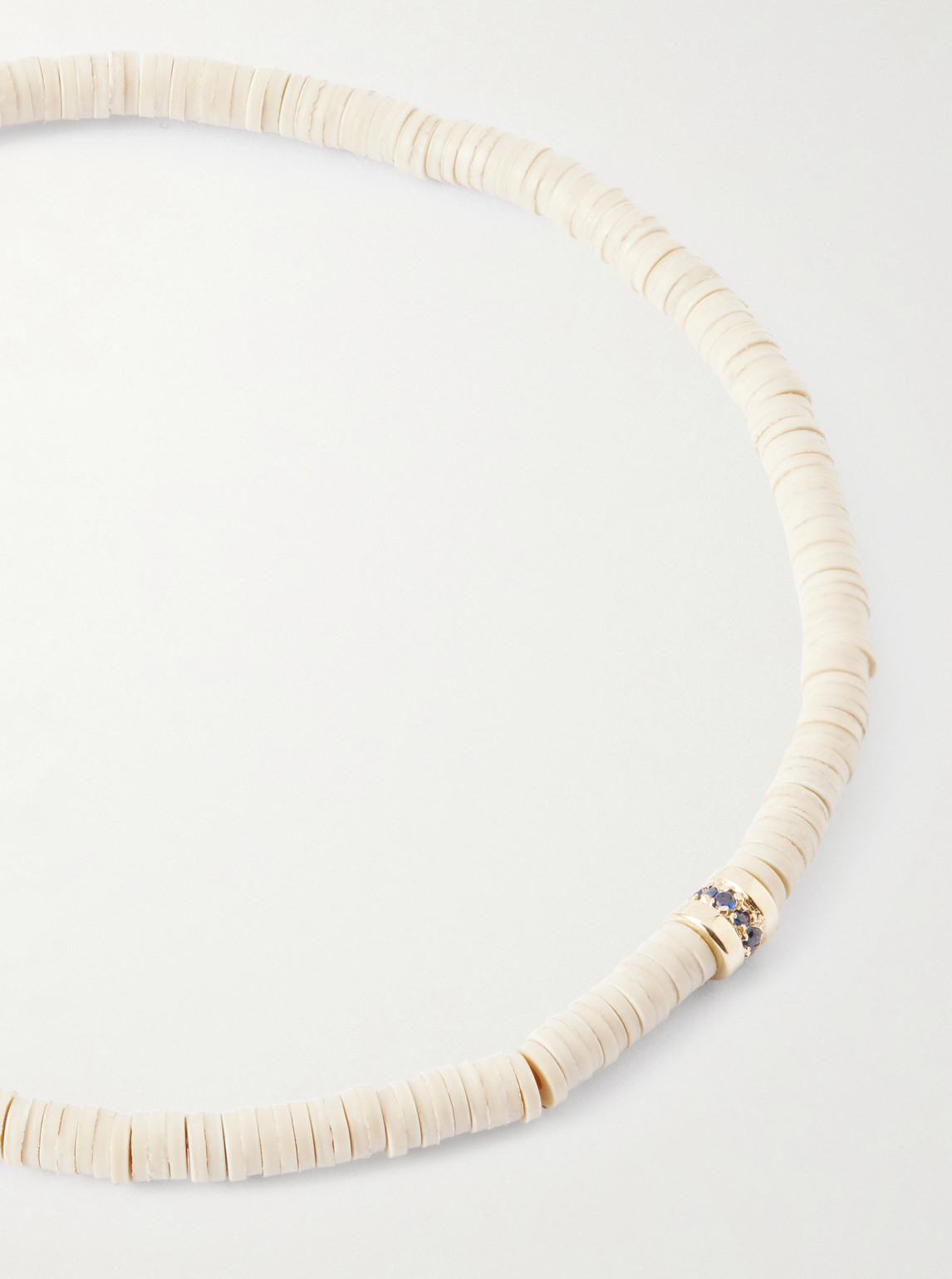 Luis Morais 14-karat Gold Sapphire Beaded Bracelet In Neutral