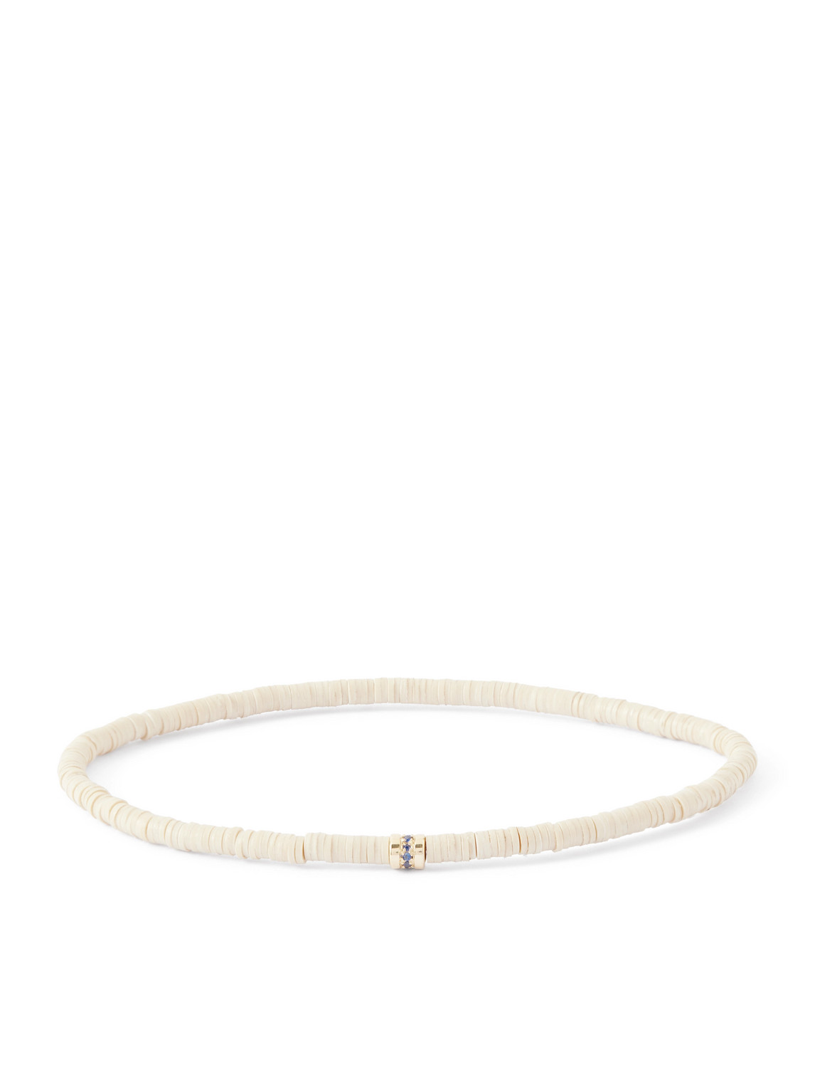 Luis Morais 14-karat Gold Sapphire Beaded Bracelet In Neutral