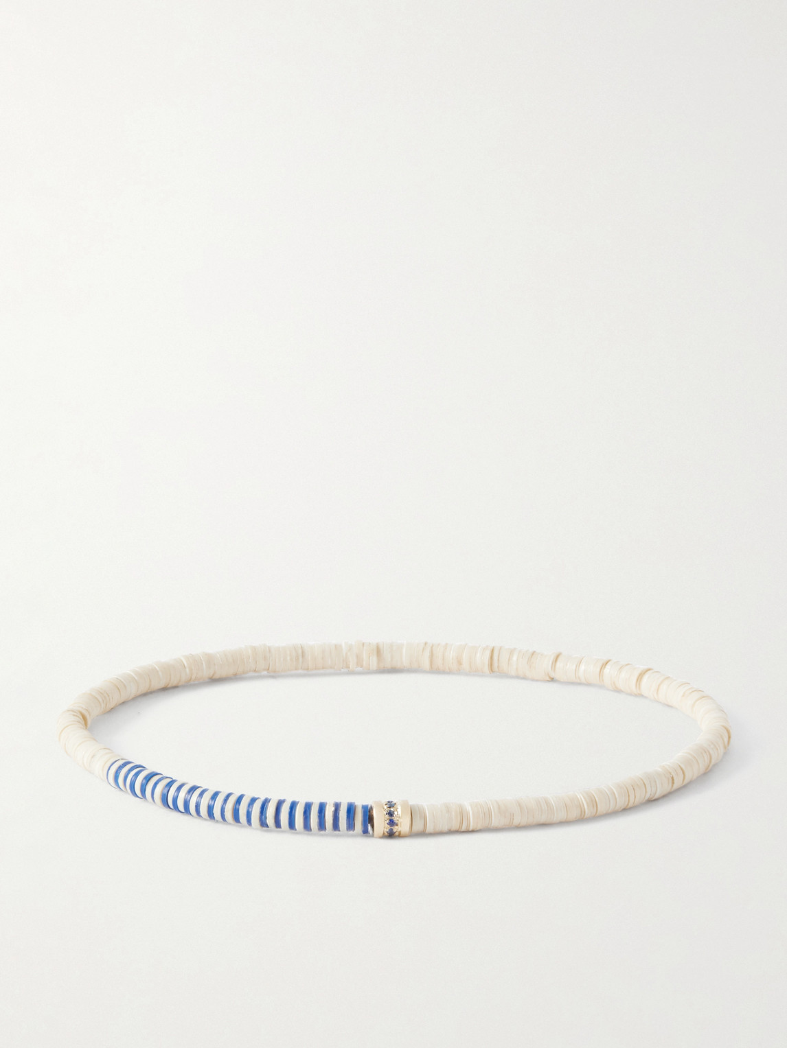 Luis Morais – 14-Karat Gold Sapphire Beaded Bracelet