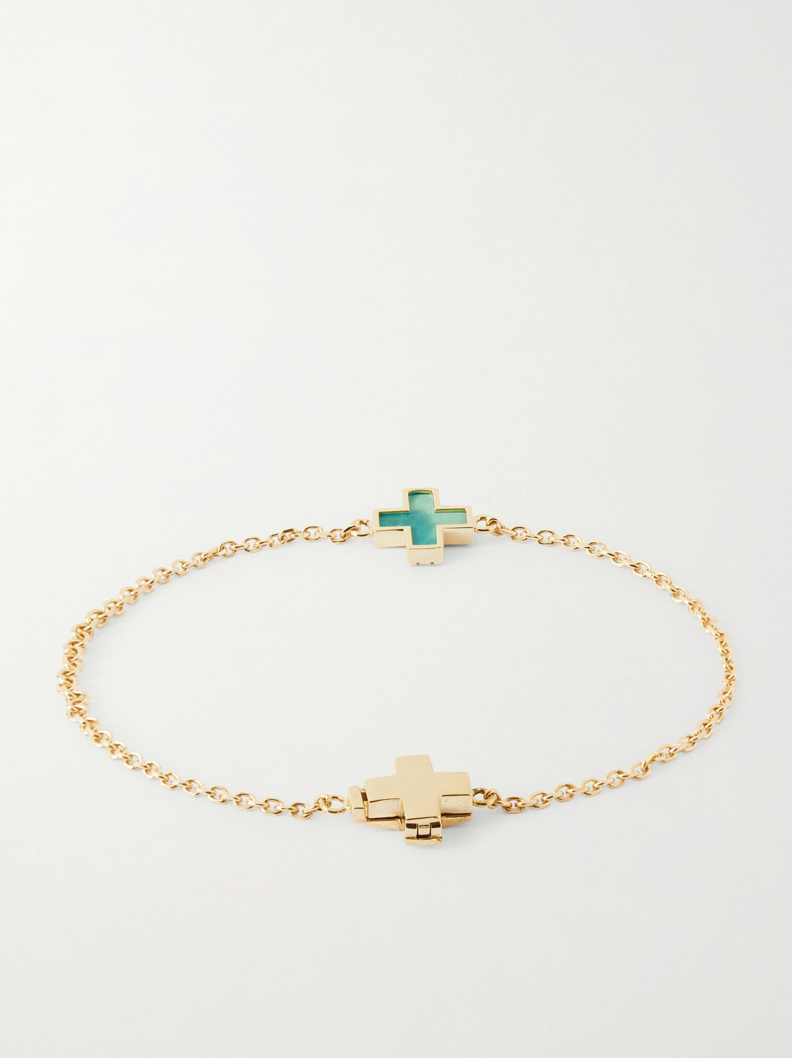 Luis Morais 14-karat Gold Turquoise Bracelet In Gold