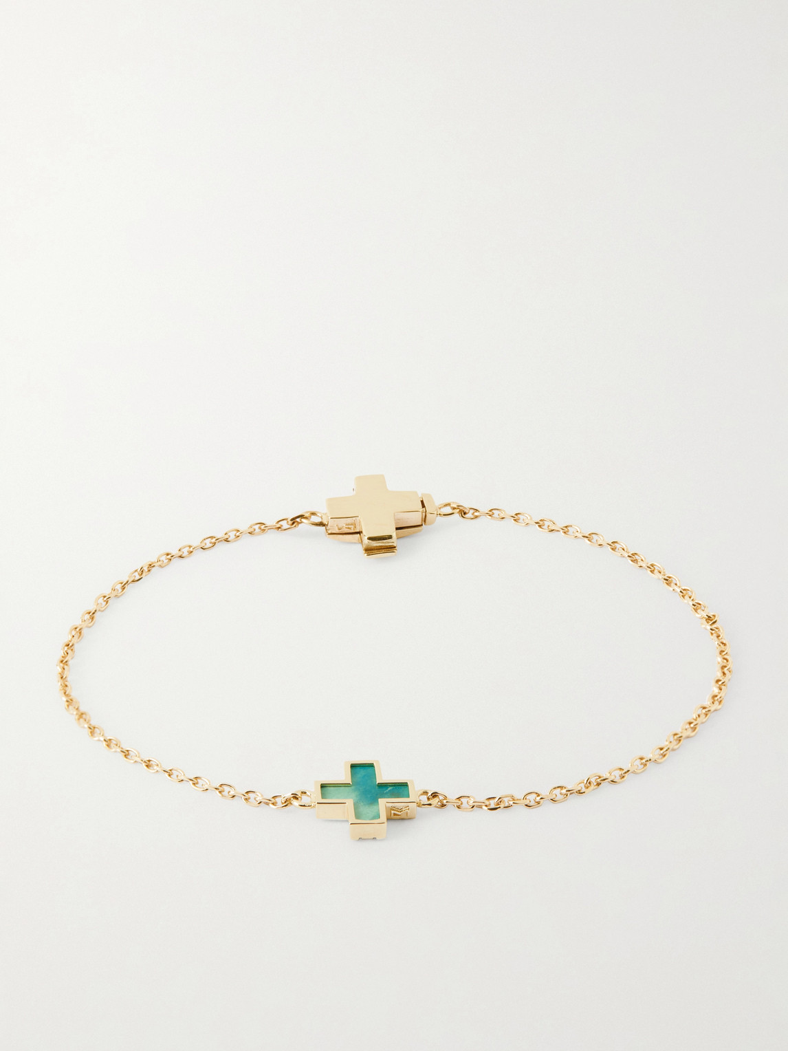 LUIS MORAIS 14-Karat Gold Turquoise Bracelet - Men