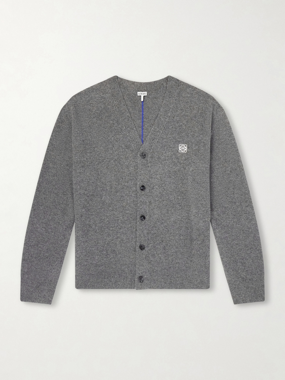Loewe Logo-Embroidered Wool-Blend Cardigan - Men