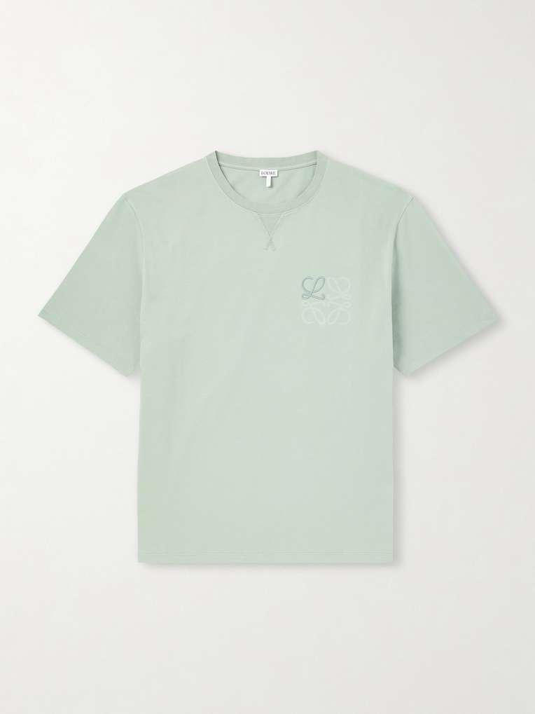 Loewe — Logo-Embroidered Cotton-Jersey T-Shirt