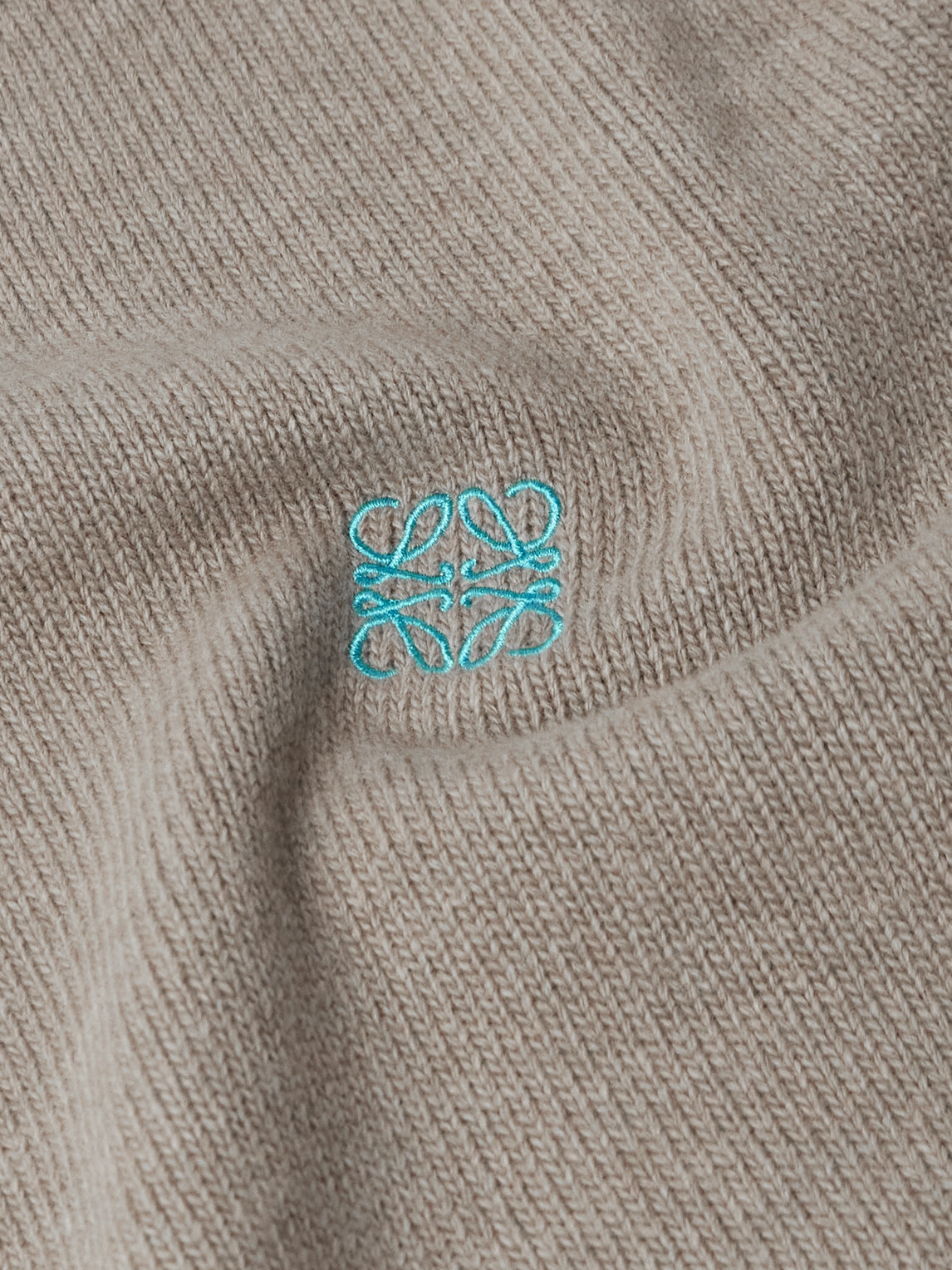 Loewe Anagram Logo-embroidered Wool Sweater In Gray