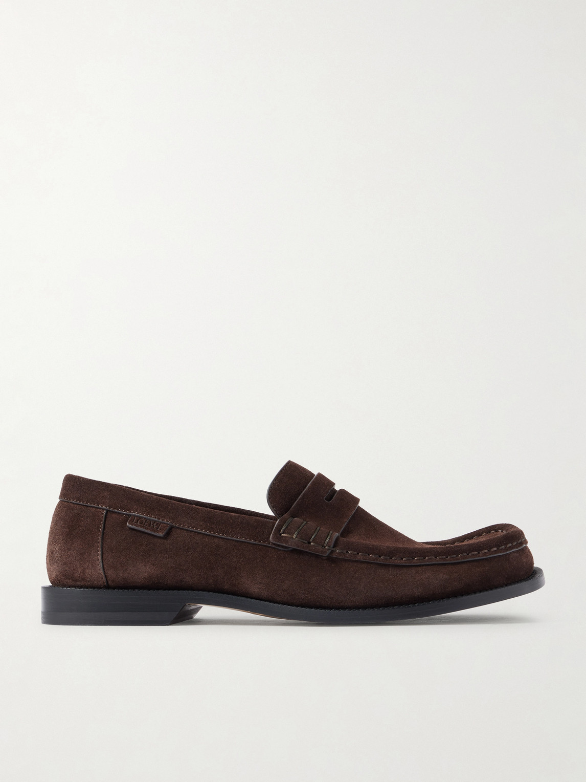 Loewe Campo Suede Loafers In Brown
