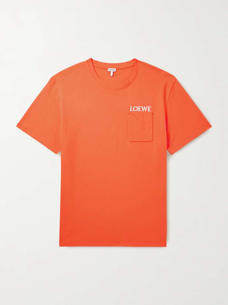 Loewe — Logo-Embroidered Cotton-Jersey T-Shirt