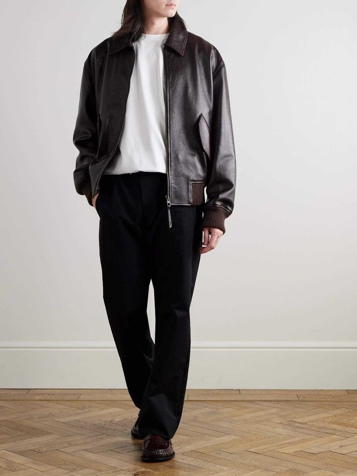 Loewe Slim-fit Logo-embroidered Cotton-jersey T-shirt In White