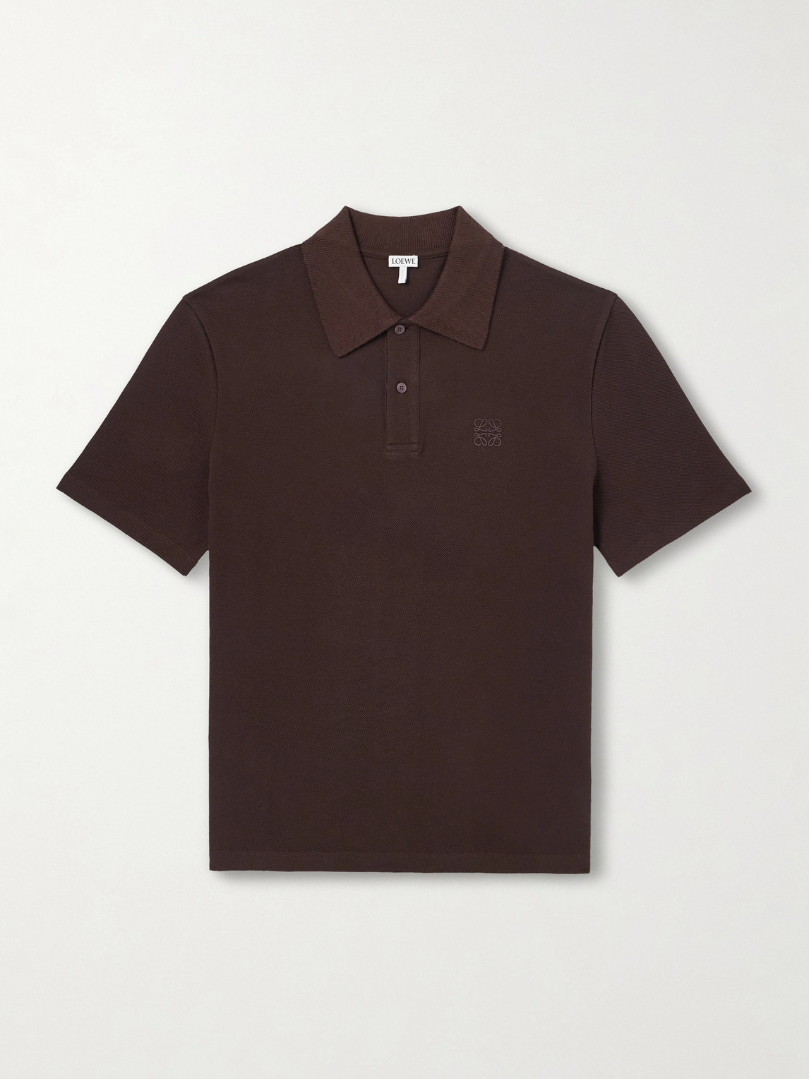 Loewe Slim-Fit Logo-Embroidered Cotton-Piqué Polo Shirt - Men