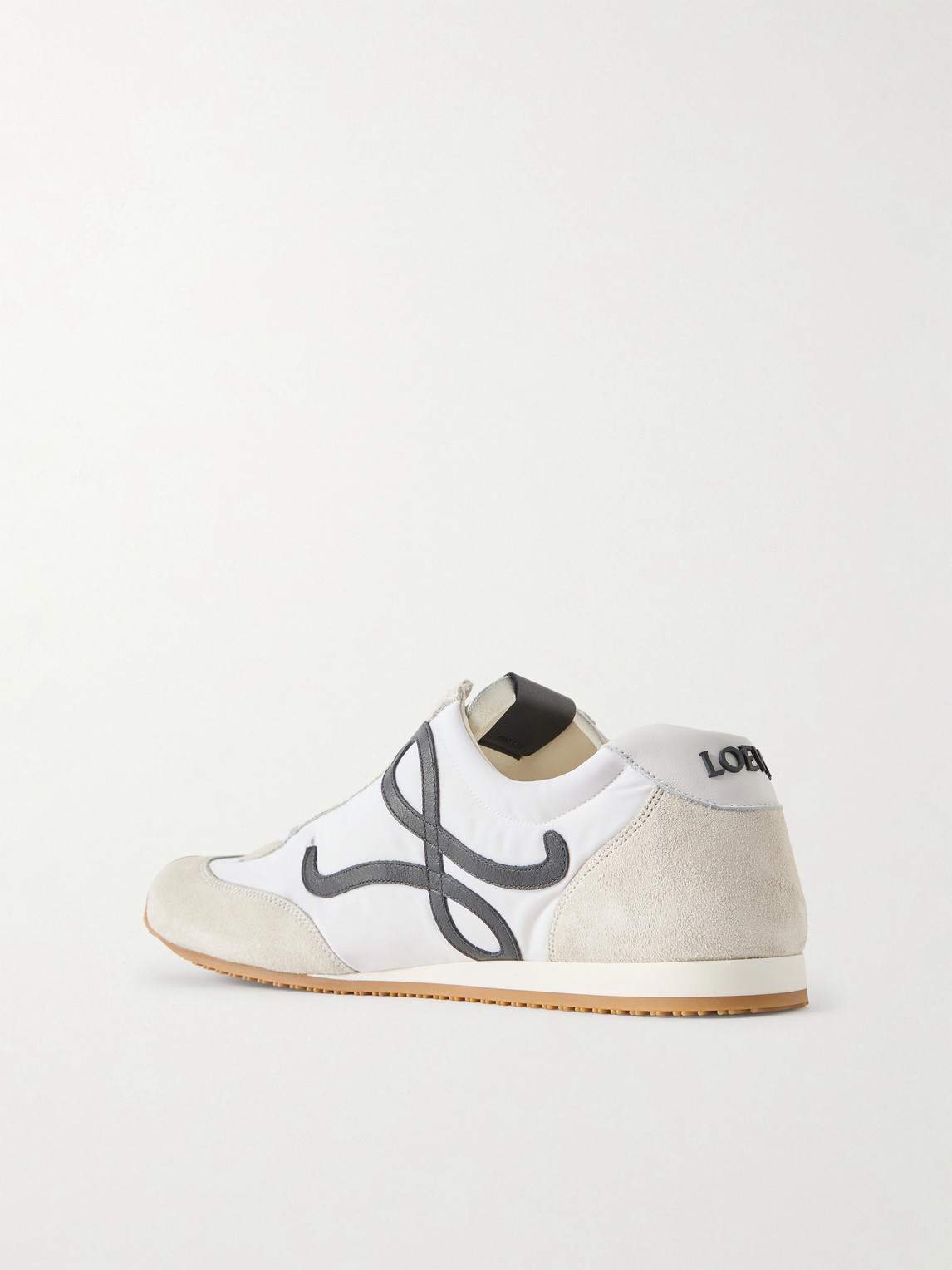 Loewe Ballet Runner 2.0 Nylon And Calfskin Low-top Sneakers In White