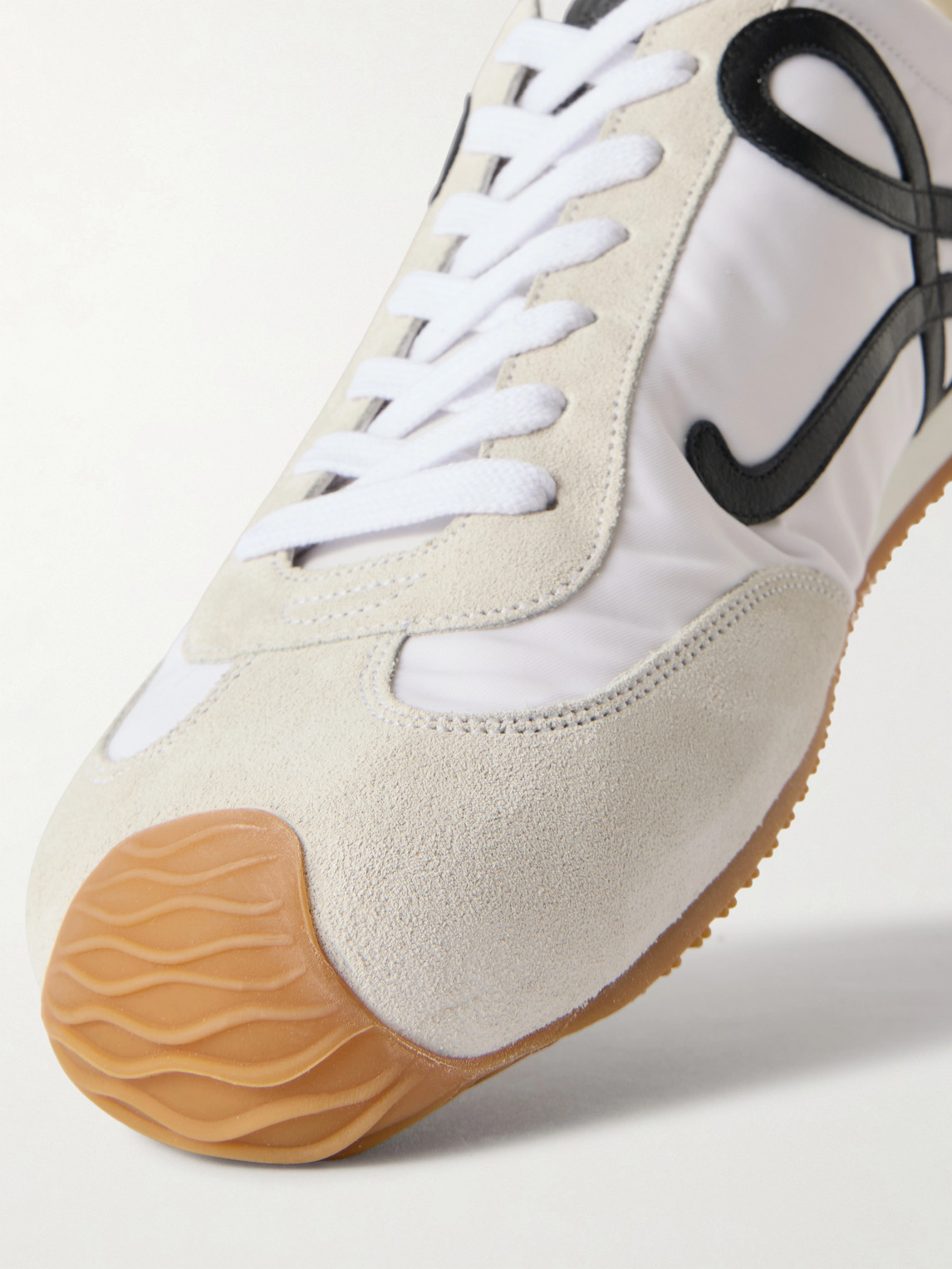 Loewe Ballet Runner 2.0 Nylon And Calfskin Low-top Sneakers In White