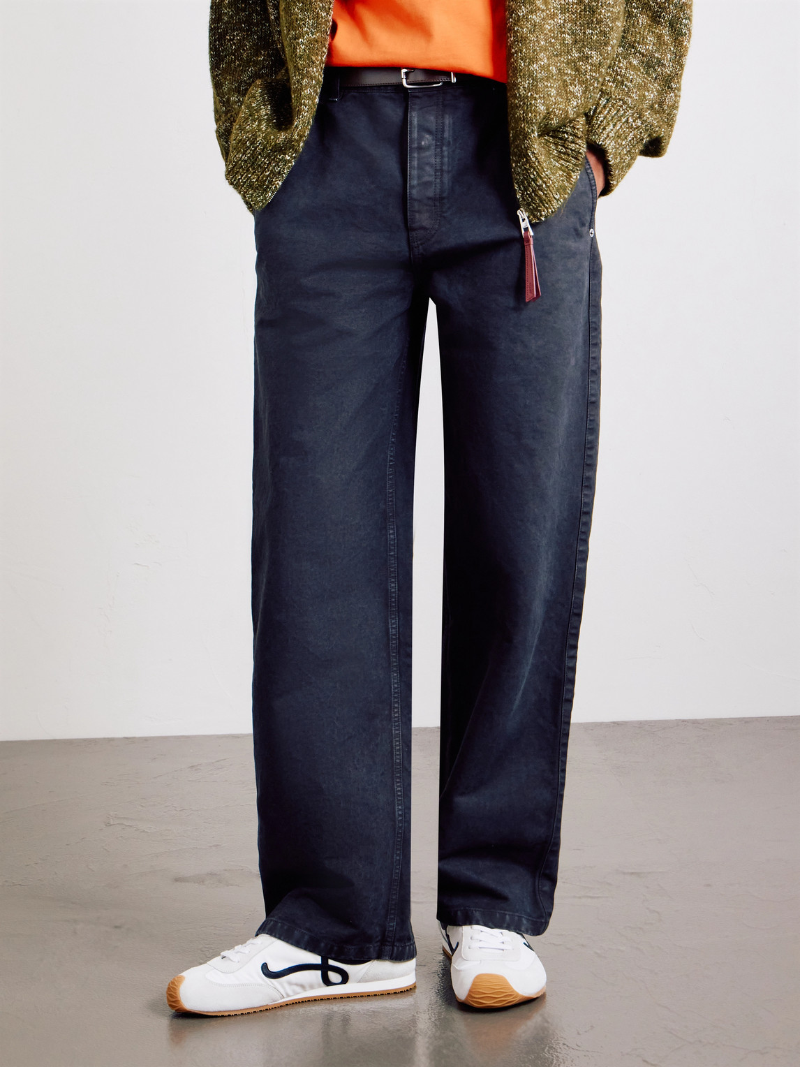 Loewe Ballet Runner 2.0 Nylon And Calfskin Low-top Sneakers In White